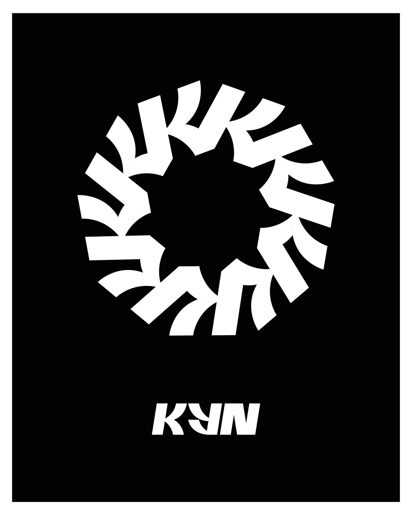 Another very fun piece to work on. Bold, edgy and scalable brandmark for 'KYN'. There were some solid routes in this deck but these were the two final contenders with the second option taking the W.