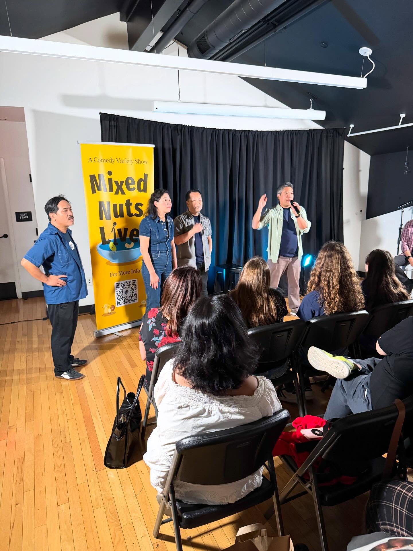 Thank you to @mixednutslive for inviting us to perform last night! We had a blast! Kudos to @thesandyvelasco for putting on such a terrific show!