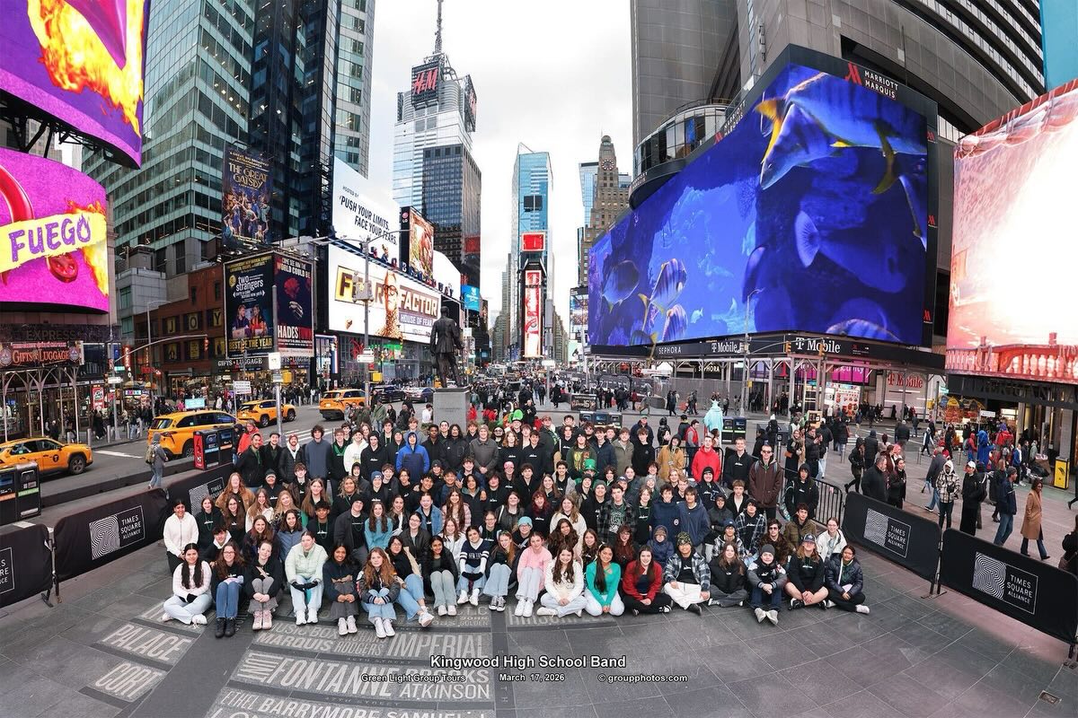 day 4/5.. NYC made for a really Wicked trip 🧙♀️
On Day 4, we first walked through Central Park before reaching The Met, one of the most impactful art museums in human history. Afterwards, we took a stroll to Times Square for some dinner and an AMAZING photo op as a band!! We ended Day 4 off by watching the Broadway musical Wicked.
Day 5 had the band visit Chinatown. Chinatown, notorious for its corner stores and souvenir shops, had us bartering and haggling for anything we could find at a lower price. After Chinatown, we headed to the airport to rest and relax before heading back to Texas from this amazing trip.
Thank you to EVERYONE who was involved in making this trip possible, from chaperones, trip organizers, parents, and even to the amazing students who take part in KM4B. Go Mustangs!!