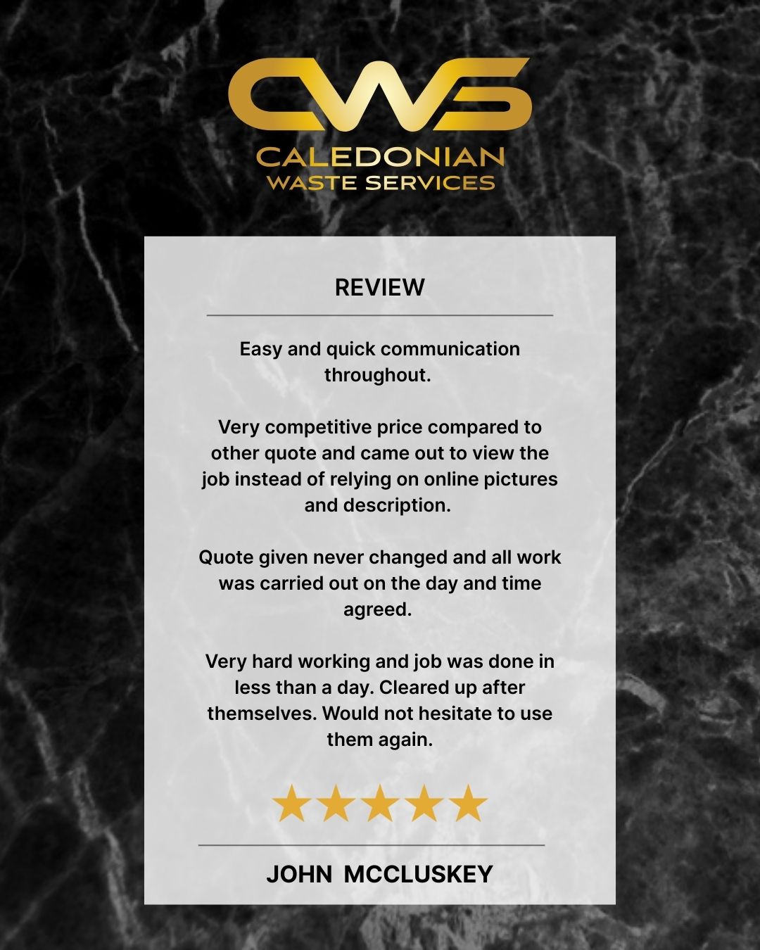 A recent customer review for the team:
“Very competitive price, clear communication and the job was completed exactly when agreed. Hard working team who cleared up after themselves and finished the work in less than a day.”
We’re proud to provide a reliable and professional service across Edinburgh and surrounding areas.
#customerreview #wasteremoval #rubbishremoval #houseclearance #edinburgh #westlothian #fife #scotland