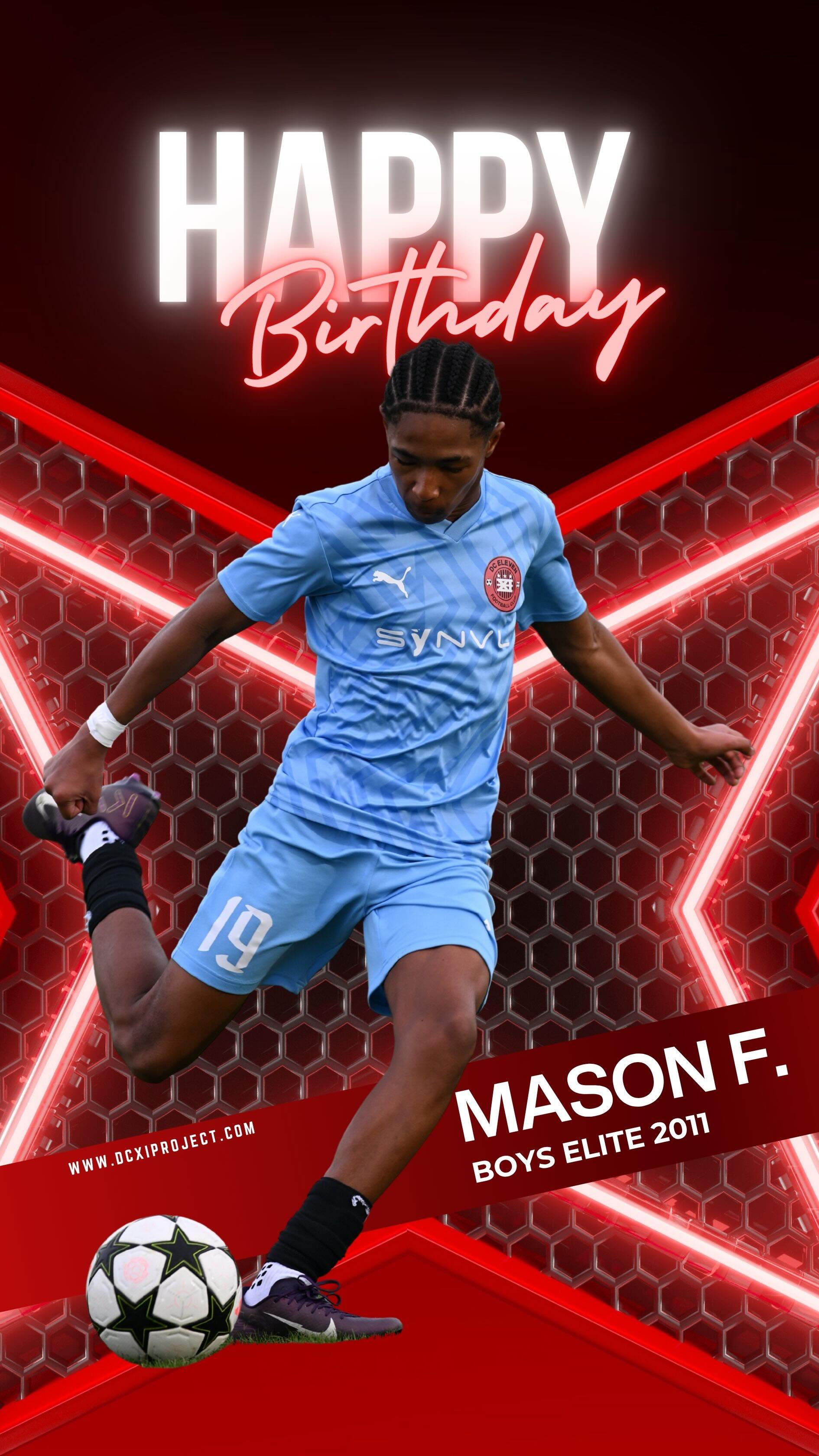 Happy Birthday to the amazing Mason!
Keep pushing boundaries and reaching new heights! 🎉💪
.
.
.
.
#EliteSoccerDC #EliteSoccer #HappyBirthday #SoccerPlayer #FutureStar