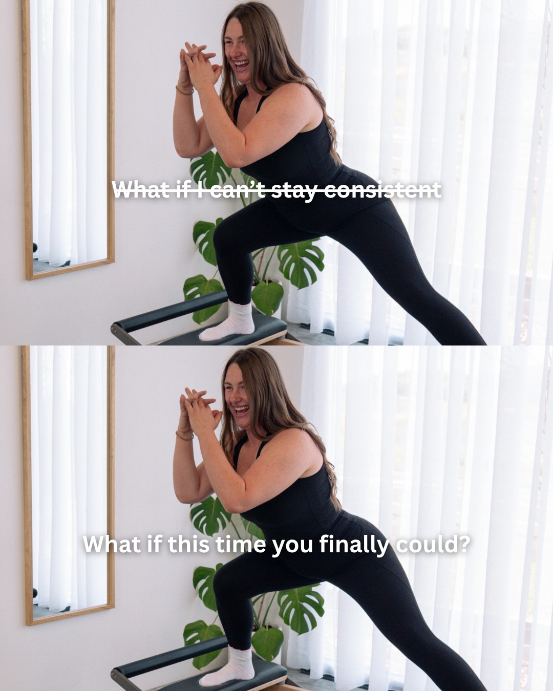 What if….. Imagine feeling strong. Confident. In control.
No more starting over. No more overwhelm.
At The Reformer Room, we help women build fitness routines that stick through simple, guided reformer + strength training that fits real life.
✨ What if you became the person you’ve always wanted to be?
DM “START” or hit the link in bio 🤍