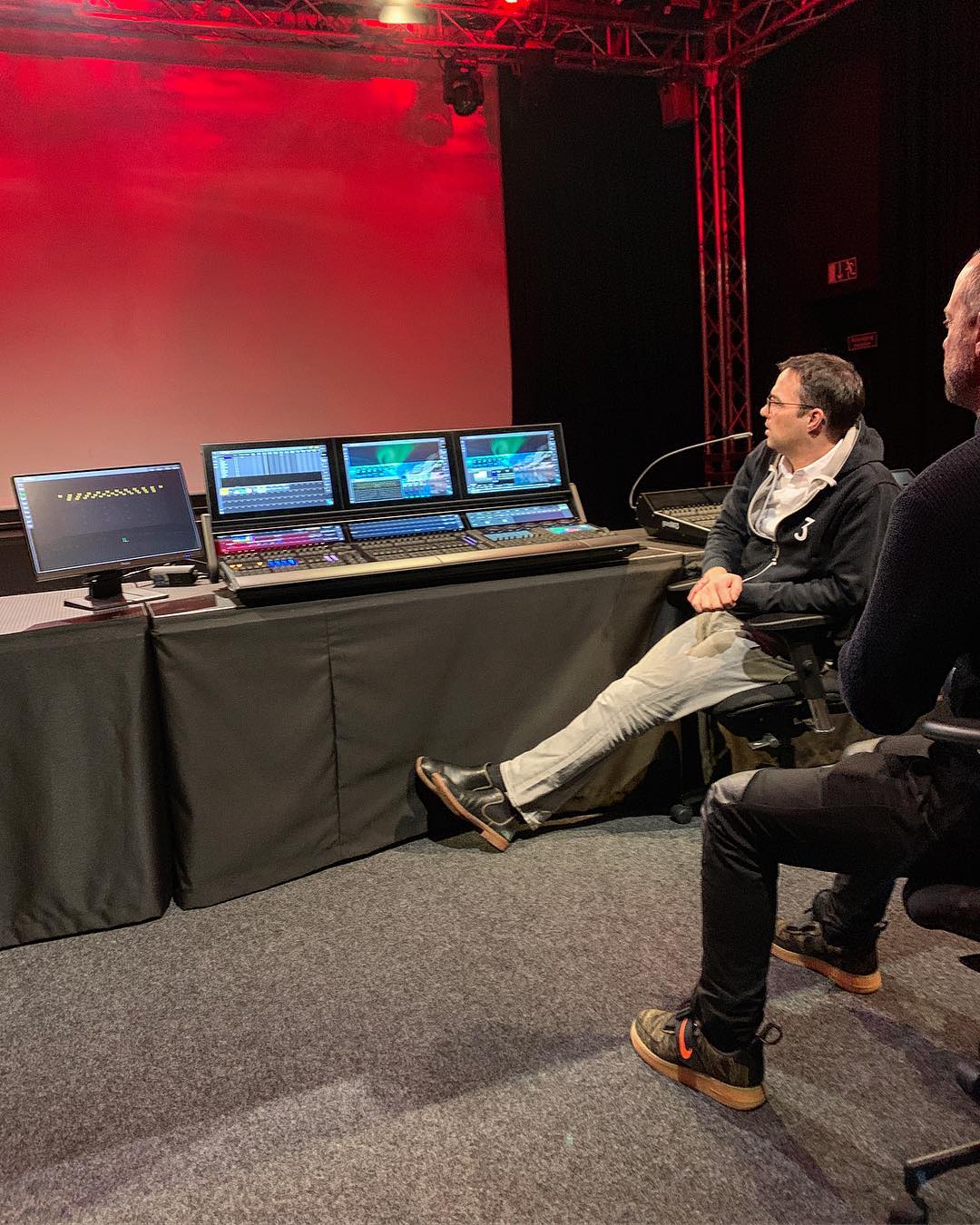 Getting schooled up on the new MA3 lighting console with René @ma_lighting_international Paderborn, Germany.