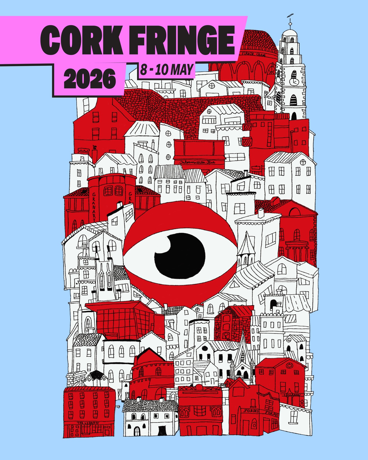 She’s HERE! Say hello to our 2026 Cork Fringe Cover Poster! 💃🏻
Can you spot our Cork Fringe venues? 👀
A huge shoutout to @sketchy_mo_ for his brilliant illustration! 👏🏼