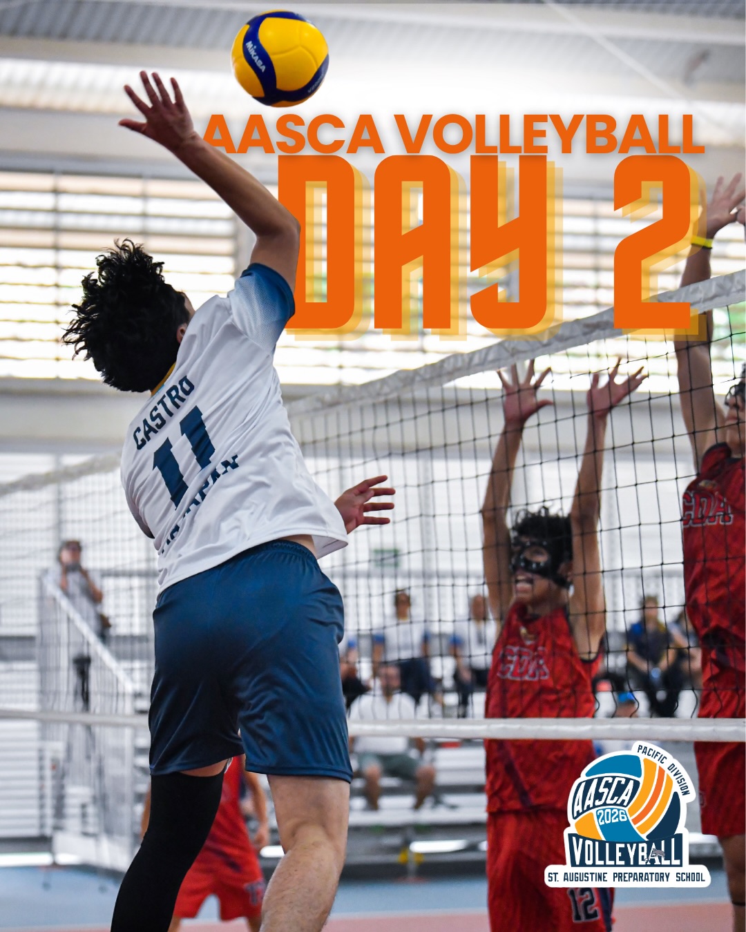 Another round of amazing volleyball! See you tomorrow for the final day of the 2026 AASCA Volleyball Tournament - Pacific Division!