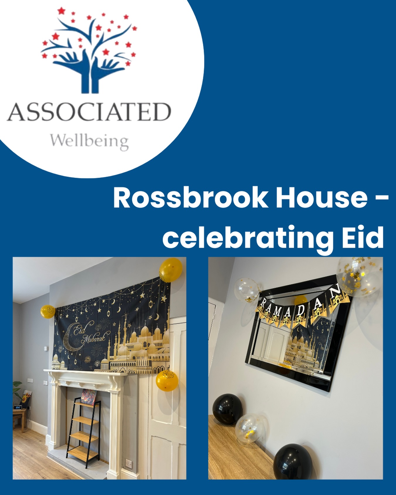 Eid Mubarak from Rossbrook House 🌙
We’re proud as a service to celebrate different cultures and traditions across all of our homes.
Wishing everyone celebrating a peaceful and joyful Eid ✨