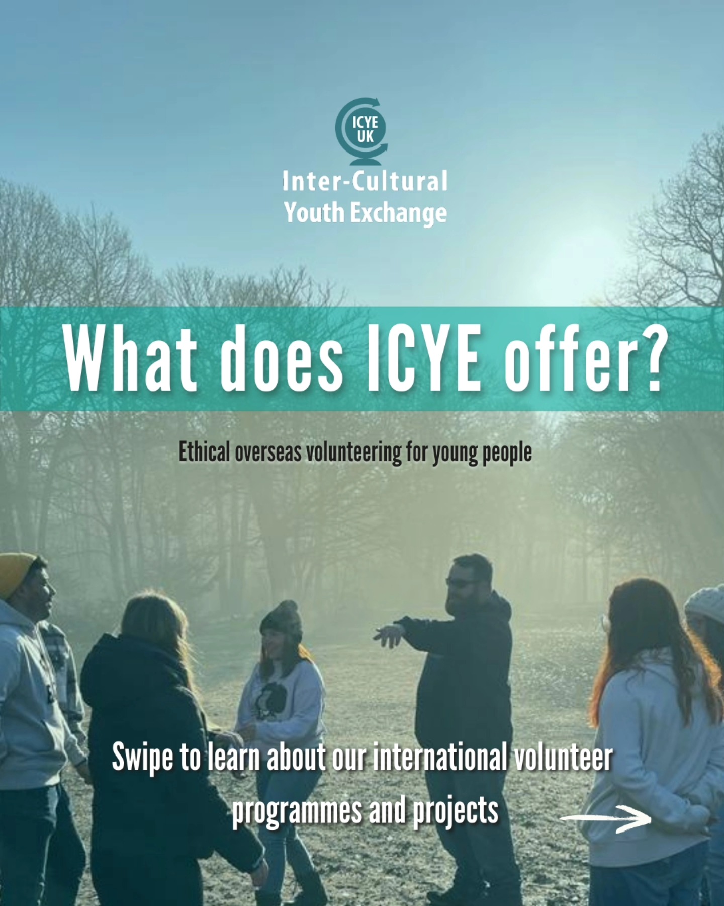 What can you do with ICYE? Everything from working with animals or kids, or supporting people with disabilities, to community building, communications and much more.
We've got projects in over 20 countries across the world, and you can go long-term for 6 or 12 months, or short-term for 3-5 months at select locations 🥳
If you want to become part of our international community and broaden your own and other's horizons, then your journey starts with ICYE 👏🏼
Let us know where you would want to go!
Any questions? Send us an email at info@icye.org.uk and we'll help you on your way ☺️
#volunteering #internationalvolunteer #workabroad #icye #travelabroad #travel #volunteer #growth