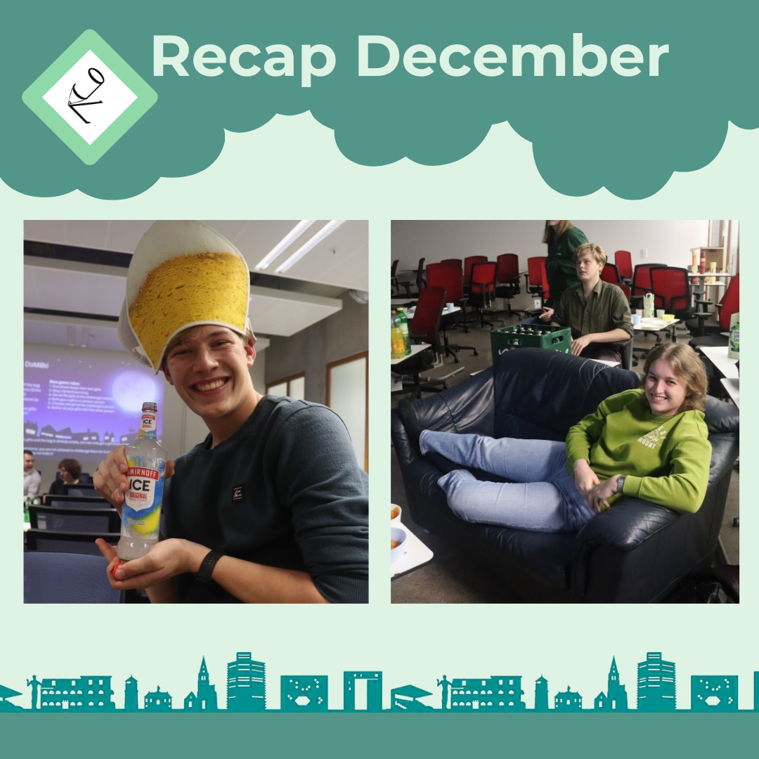 December was a quiet month.
We did still have a lot of fun!
We started the month with the CB5 lecture, where we learned about democratic design and how to implement it.
The periodic DoMiBo got a surprise visit from Pinterklaas! He gave the attendees many little presents.
The Buite𝘭𝘏𝘶𝘤𝘩𝘵, OWC and EJC all organised a cozy movie night!