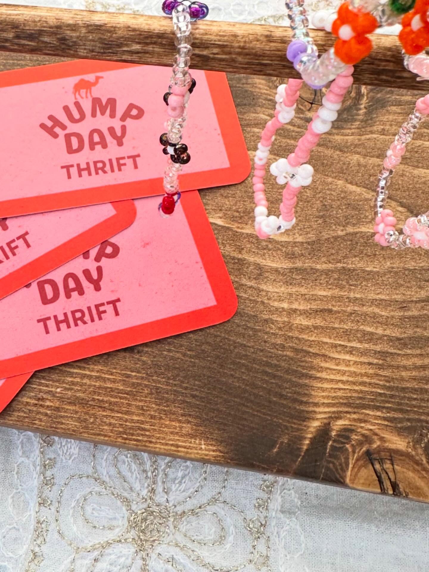Hump Day Thrift is pleased to support female artisans hand crafting daisy bead bracelets for all! Multiple sizes for anklets and kids! 🌼🐪✨