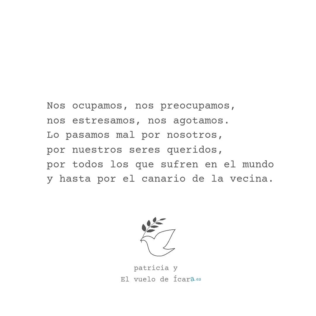 Dedicado a todas y todos los que luchan por estar bien en medio de una enfermedad, de una mala época o de un momento difícil. Para todos aquellos y aquellas que luchamos por estar bien en medio de la adversidad, que la vida se nos llene de momentos de paz interior gratuita y regalada. Nos lo merecemos.
Feliz fin y comienzo de semana.
#elvuelodeicara
