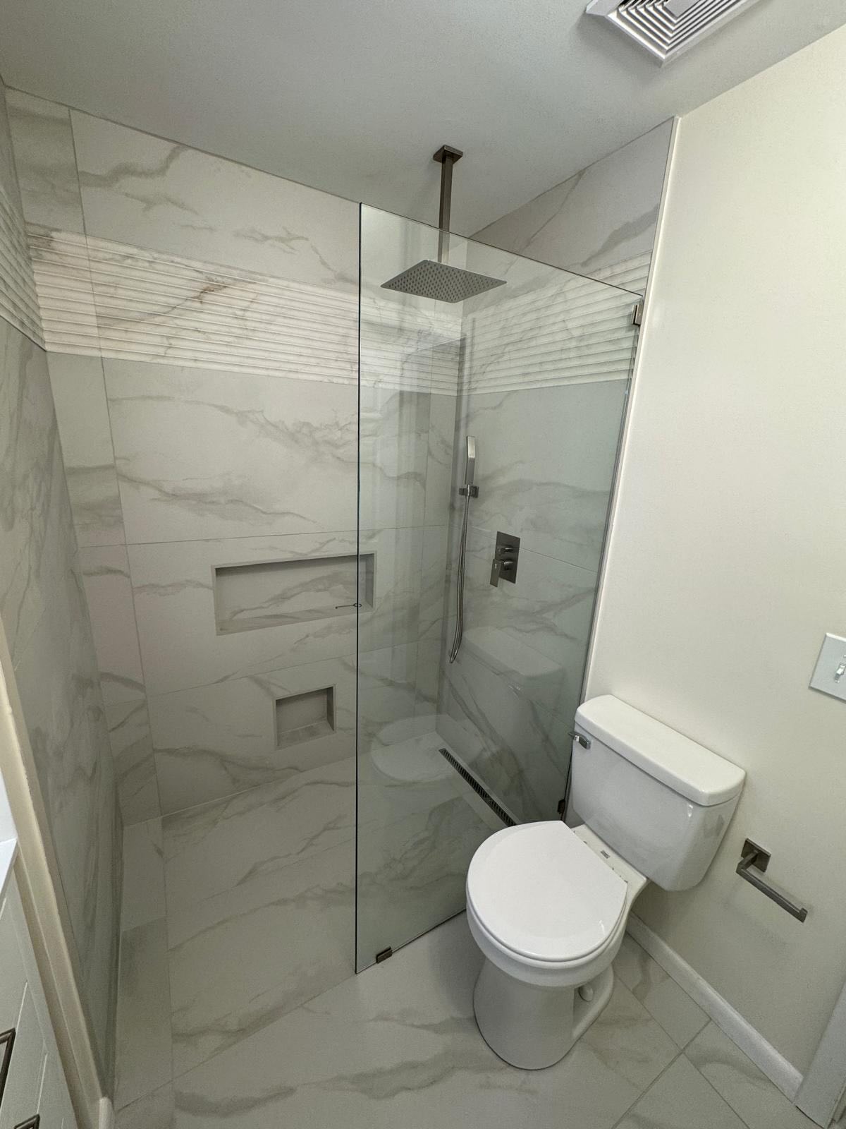 🚿 Stunning Full Bathroom Transformation!
From outdated to spa-like ✨ — check out this complete bathroom renovation done right:
✔️ Full demo & debris haul away
✔️ Removed jacuzzi tub
✔️ Converted to modern walk-in curbless shower
✔️ Brand new large format tile flooring
✔️ Installed Schluter waterproofing system
✔️ Custom tile shower walls
✔️ New vanity installation
✔️ Fresh paint & finishing touches
✔️ Updated lighting & fixtures 💡
Your dream bathroom starts with the right team—and we make the process smooth, clean, and stress-free from start to finish.
📆 Ready to upgrade your space? Let’s make it happen!
📲 Call or text: (202) 945-8606
📧 frvremodeling@icloud.com
🕘 Monday–Saturday | 9AM–6PM
💬 DM us now to book your FREE estimate!
#BathroomRemodel #BathroomRenovation #HomeImprovement #RemodelingExperts #GeneralContractor HomeUpgrade WalkInShower TileWork DMVContractor MarylandHomes ModernBathroom BeforeAndAfter RemodelingLife HomeDesign ConstructionLife