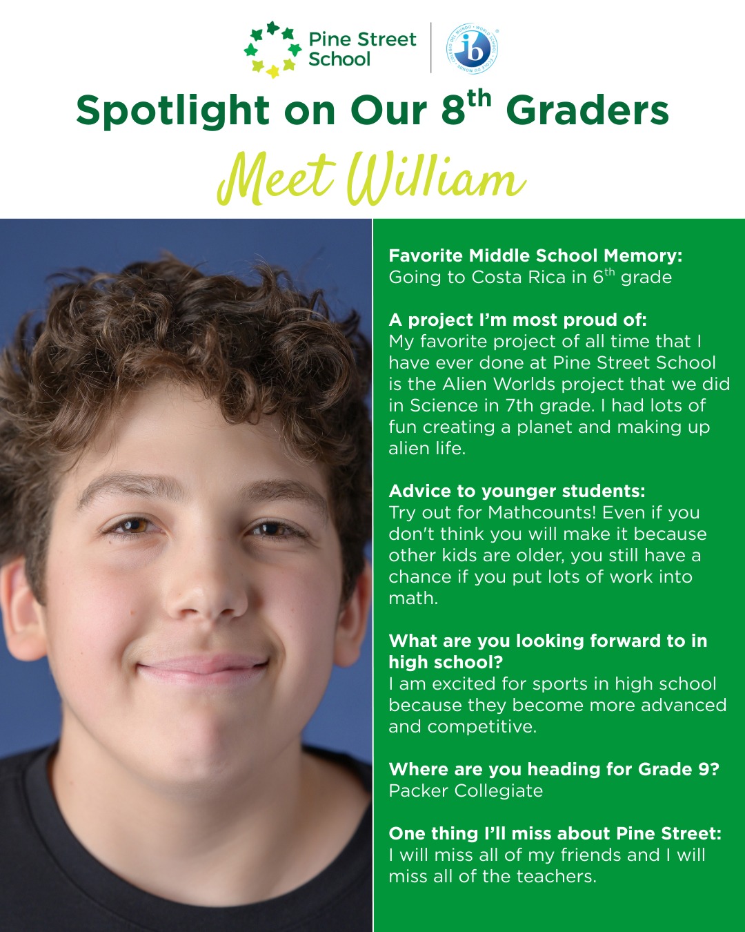 Big congratulations to one of our G8 graduates - heading to Packer Collegiate 🎓 ✨ From his first day at Pine to now - we are SO proud!
#MiddleSchoolGrad #ClassOf2026 #IBLearner