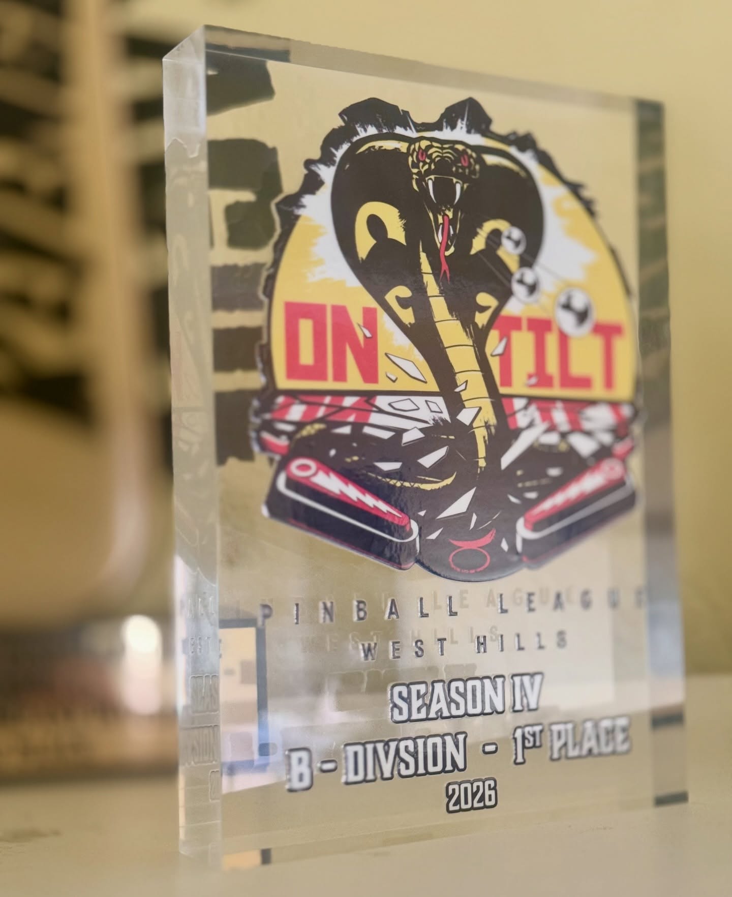 Latest addition to the #pinball shelf. Thanks @ontiltpinball & @aycegogi ! See you next season.