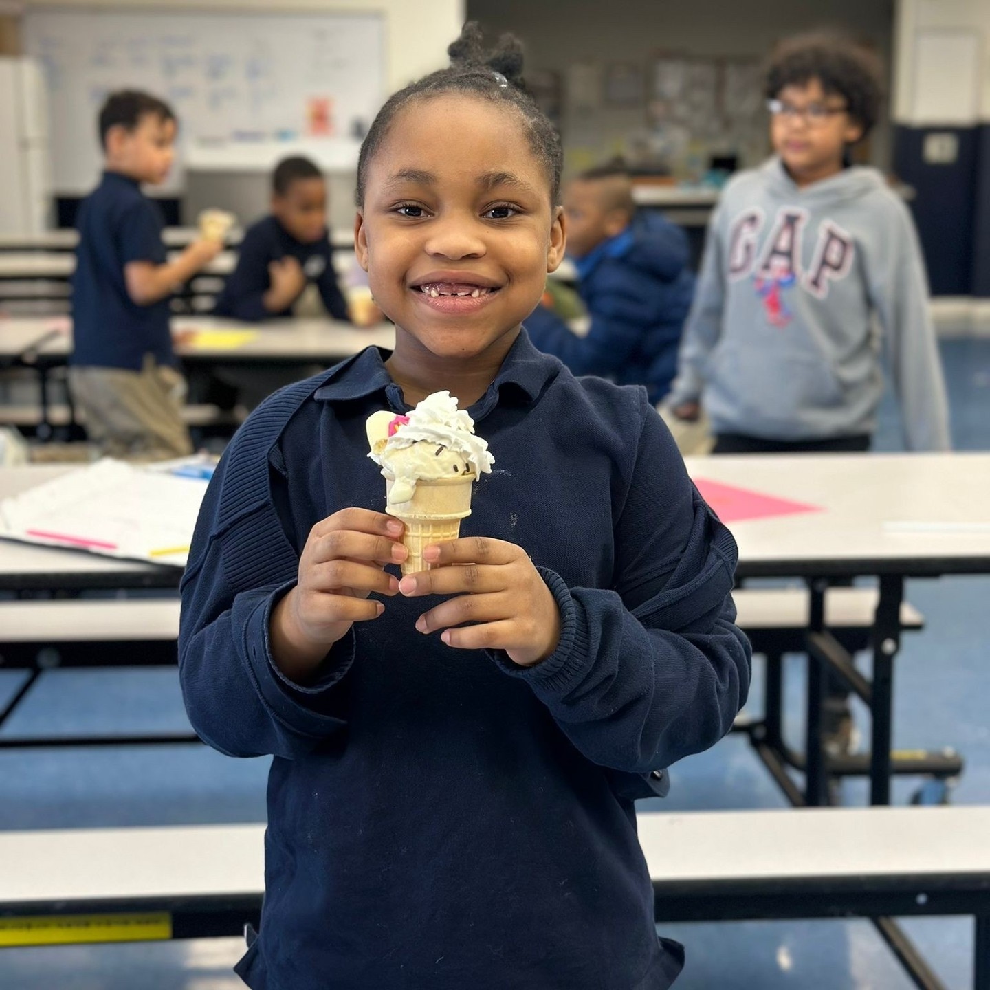 Our scholars had a blast at their ice cream party! 🍦🎉 It was a fun-filled afternoon full of smiles, laughter, and, of course, delicious ice cream! We’re so grateful to have such amazing scholars who bring joy and energy to everything they do. 🍨✨ #ASASNJ #ScholarsHavingFun #IceCreamParty #AfterSchoolAllStars