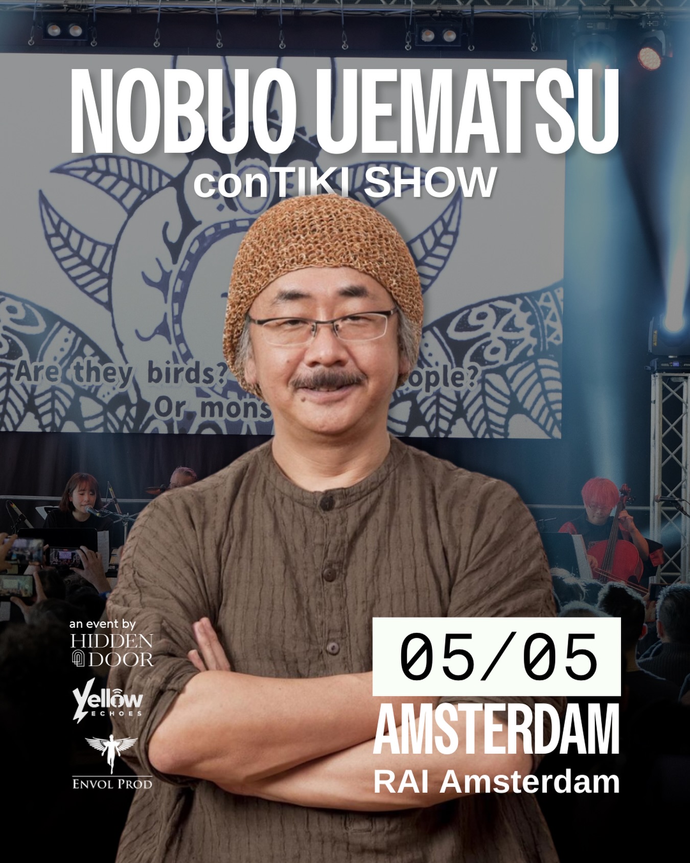 The moment we were all waiting for: Nobuo Uematsu in Amsterdam!
A legendary event returns to Amsterdam: Nobuo Uematsu with the conTIKI Show! 🎶
After the success of the 2025 tour, the master of Final Fantasy soundtracks is coming back to Europe with his band, the conTIKI Show.
He’s also waiting for you in Amsterdam for a one-night-only show:
🗓️ May 5, 2026
📍 RAI Amsterdam
You’ll also have the chance to meet Nobuo Uematsu in person during a Meet & Greet, by purchasing the dedicated ticket.
👉 Meet&Greet Tickets will be sold on a separate link
Experience the emotion of hearing timeless masterpieces performed live. 🎶
And that’s not all: joining Nobuo Uematsu on stage will be the wonderful voice of Xenoblade Chronicles, Sarah Àlainn! ✨
Get ready for an extraordinary journey.
Tickets for the Amsterdam date will be on sale: Monday at 12:00 (noon) CET on 🎟️ www.envolprod.com
@nobuo_uematsu_official