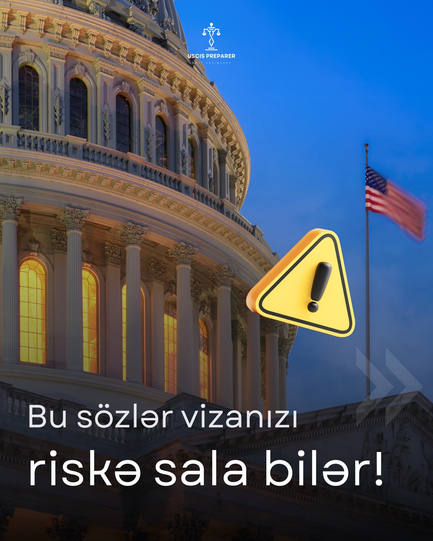 ABŞ vizası qərarı çox vaxt bir neçə dəqiqəyə verilir — və cavablarınız sənədləriniz qədər önəmlidir. Sözlərinizi diqqətlə seçin.
ABŞ vizası müsahibəsində düzgün və aydın cavablar sizin şansınızı artırır. Kiçik səhvlər belə rədd səbəbi ola bilər.
Daha çox viza məsləhətləri üçün bizi izləyin. Suallarınızı yazın və ya DM göndərin.
🇺🇸
A U.S. visa decision is often made within minutes — and your answers matter just as much as your documents. Choose your words carefully.
Clear and accurate answers during your visa interview can increase your chances. Even small mistakes may lead to rejection.
Follow for more visa tips. Have questions? Comment or DM us.
#visatips #visaapproved
