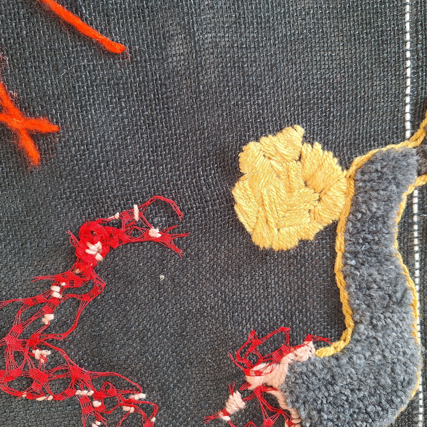 New...
#newpainting #textil #embroderyart #comtemporaryart #contemporarypainter #kunstgalerie #ligiaclark #catharsis #anselmkiefer #attentisme #violenceagainstchildren #violenceagainstwomen #femaleartist #künstlerin #textileartist #textileart #occitanie #embroiderydesign #embroiderycontemporary#adymontpellier #pfaffcreative #judithchicago #femmage