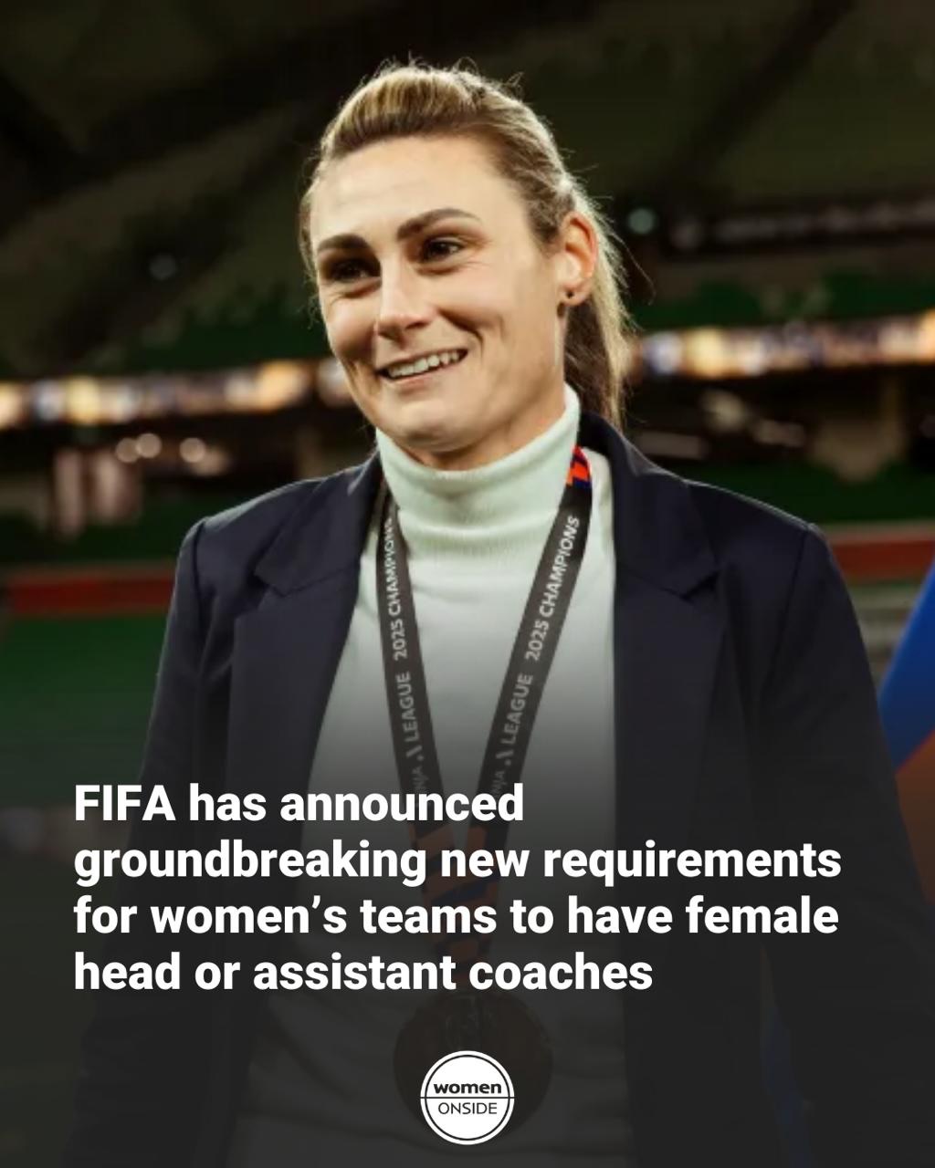 Taking effect this year for U17 and U20 and applying to senior teams in the 2027 FIFA World Cup, new regulations will see at least two women staff, including one coach, on the bench in Brazil.
Which teams already have a female head coach? Interestingly (and perhaps unsurprisingly) our most dominant teams globally are managed by women.
Women Onside welcomes these changes that will open up new opportunities globally to female coaches. We’re creating pathways for women coaches - you can donate to our coaching scholarship via the link in our bio.