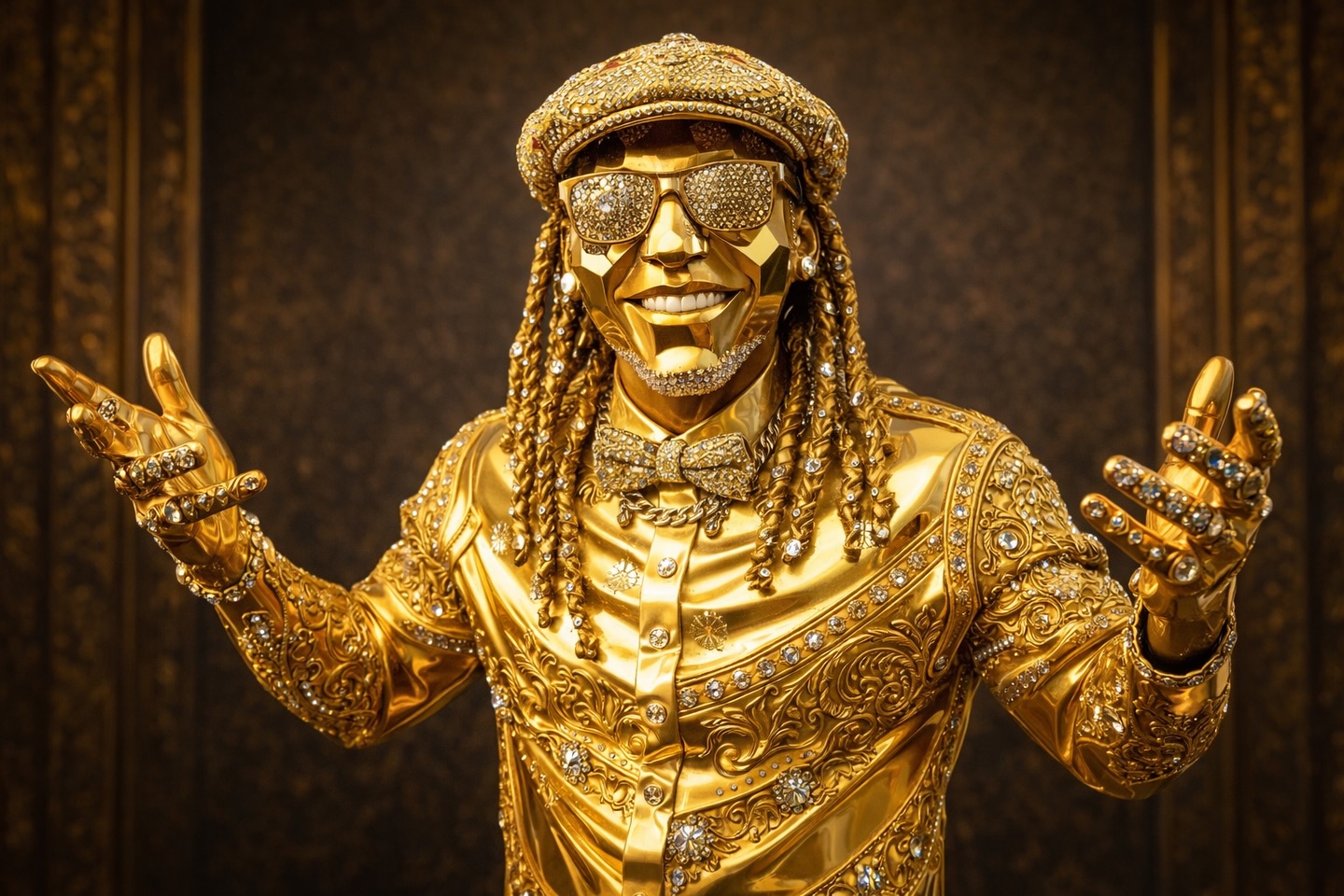 Chat GPT asked me to add a picture & it will turn me into gold..I personally think I look like a blinged up version of the tin man from the wizard of oz💛😂💛😂💛😂💛