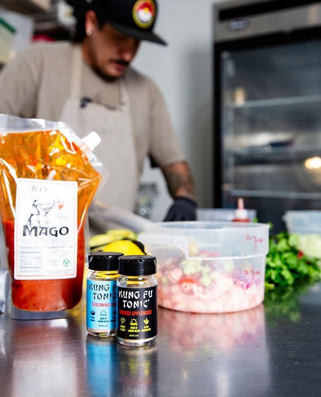 C E V I C H E 🐟 by @kungfutonic
Using Eddie’s tasty seasoning blends and our Roasted Habanero Sauce!