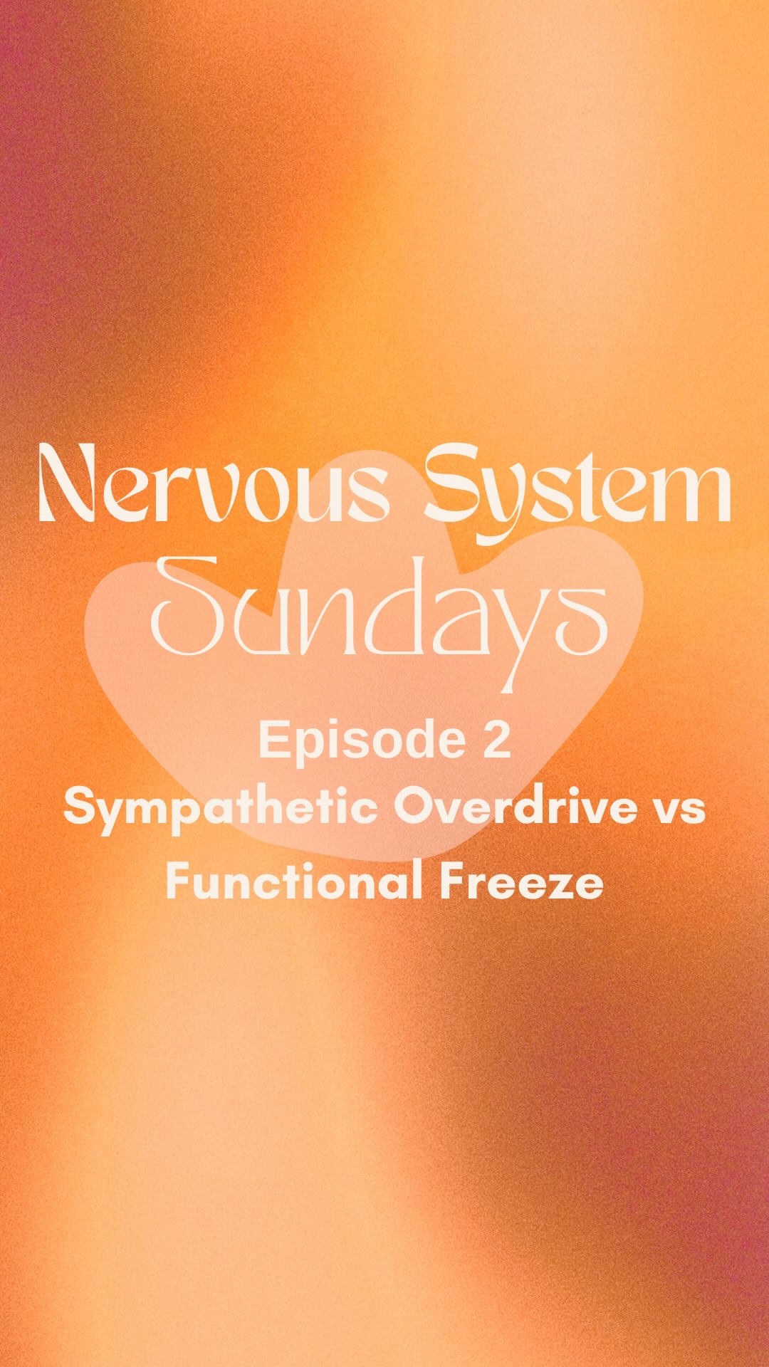 Not all burnout looks anxious.
Some of it looks foggy.
Sympathetic overdrive:
• Wired
• Restless
• Urgent
• Reactive
Functional freeze:
• Numb
• Avoidant
• Foggy
• Disconnected
Both are adaptive responses to prolonged stress.
You don’t need more discipline.
You need state-specific regulation.
Next week: Why productivity can become your nervous system’s safety strategy.
#nervoussytemsunday #regulation #psychology