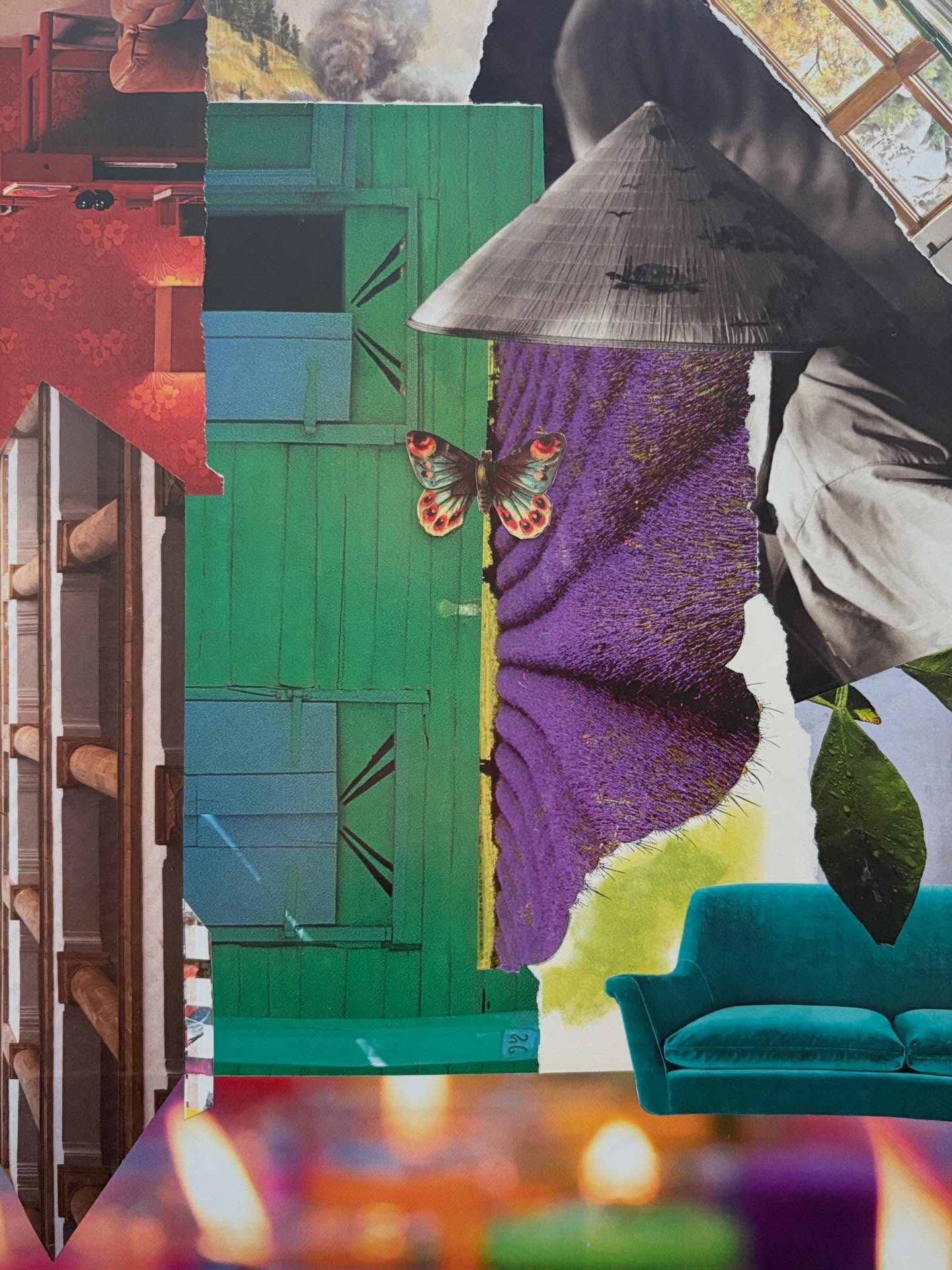 When the Lavender Blooms @pariscollagecollective 12/2026 Creative Challenge (swipe for details)
✨DM to purchase✨ 12x9” unframed collage on paper #lavender #weeklycollage #collage #collageart #jengatz