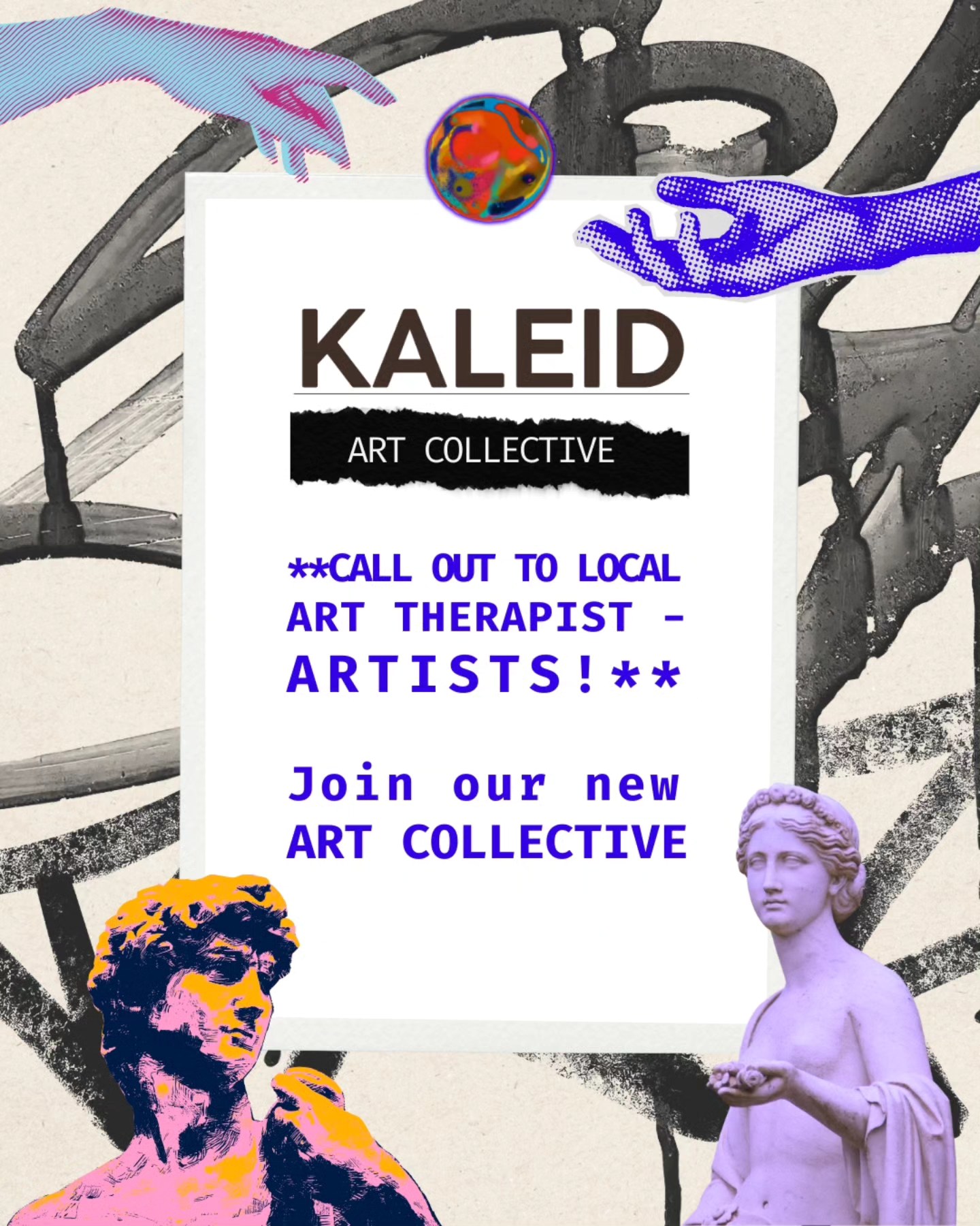 Calling out to like-minded Artists who live local to Dja Dja Wurrung / Castlemaine and Naarm / Melbourne area who are art therapists. I am collecting submissions of interest for a new art collective - Kaleid. I will put more information in the comments below. Please send me a message or email annie_kaleidoarttherapy@outlook.com for any questions or interest. Thanks!
Why Establish This New Art Collective...
In my position as a supervisor, I've often noticed art therapists incorporating personal artwork into their sessions. I connected with how these pieces reflect the complexities of their lives, especially the challenge of balancing their roles as both artists and therapists. With art therapists frequently highlighting the advantages of creating art during sessions, reminding us of the importance of nurturing our artistic pursuits.
On a personal level, I understand the difficulties of managing multiple responsibilities. As an art therapist and a mother of a toddler, finding a balance is a constant struggle. Being surrounded by individuals who share similar experiences can ease the load, fostering a supportive network that we all genuinely need.
I also recognise the importance of acknowledging the different roles we play in our lives. By gaining insight into these roles and creating spaces for our authentic selves, I believe we can enhance our well-being and empowerment. My vision for the collective revolves around addressing this need for support, cultivating a sense of belonging, and encouraging each other's creative expressions.
From my own experience, I understand how crucial the artist within us is to our identity as art therapists. Many of us feel lost when we aren't creating, particularly amidst the demands of modern life. This space is dedicated to helping us reconnect with our artistic selves. While not everyone may feel this way, many of us were drawn to this practice because art has served as a source of healing in our lives – it certainly was for me. Through this collective, I hope we can reclaim our inner artists and ensure that our creative spirits continue to flourish.