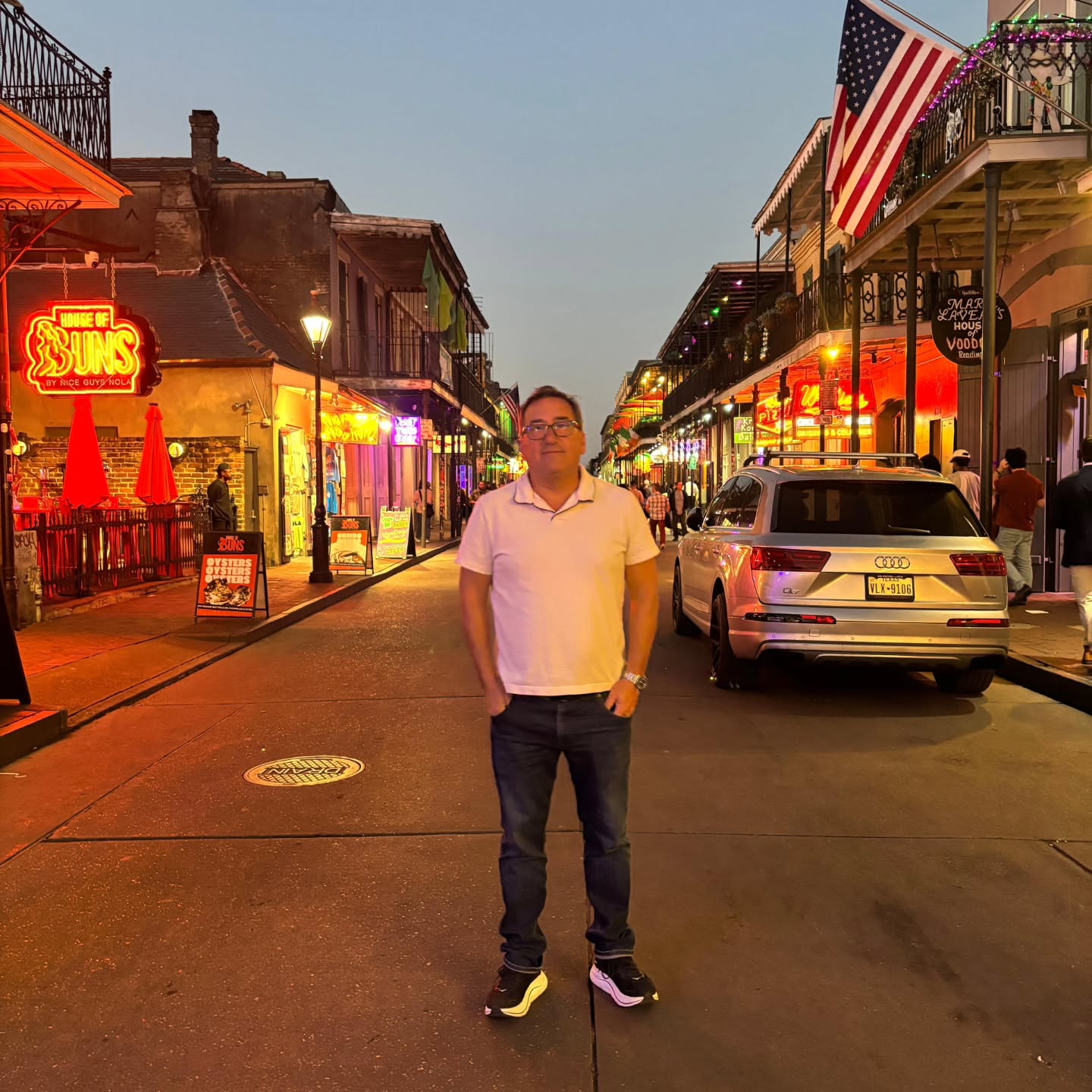 Bourbon Street starting to stir.