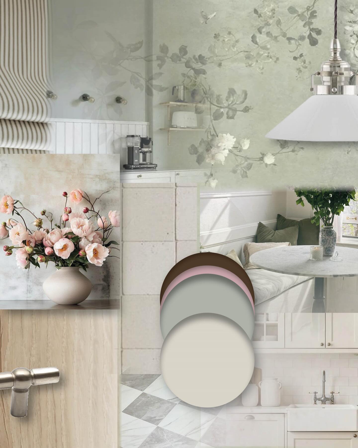 ⭐️ KUNDPROJEKT - kök, entréhall och toalett ⭐️
I helgen var det dags för kundpresentation och det är ju helt klart bland det roligaste, men även mest nervösa, momentet i mina projekt. Första bilden visar min moodboard som kunden godkände innan jag påbörjade designarbetet. Efter följer kollage med produkter för kök och entréhall.
Det här är ett projekt där ett kök delvis ska renoveras, men luckor och stommar ska behållas. Men med nytt golv, ny färgsättning på väggar, tak och textilier kommer uttrycket att bli något helt annat än idag.
Jag har även kommit med förslag på ny bänkskiva, armaturer, beslag och byggnation av en liten frukosthörna. Hallen får en total makeover med en väldigt vacker tapet med fåglar och blad som binder ihop kök och vardagsrum. Golvet blir rutigt och jag har gett förslag på en platsbyggd garderob och ett fint blickfång med spegel och byrå.
För att flirta med färgen i blommorna i tapeten knyts säcken ihop med att gästtoaletten kläs i pärlspont och hela rummet målas i en varm och härlig rosa. Med ett tidstypiskt handat och klassiska detaljer blir detta lilla rum som en varm kram att kliva in i.
Så tacksam för mina kunder, och detta är faktiskt fjärde gången denna familj anlitar mig, så nu har vi snart gått igenom hela huset 🤗 Och de gillade detta förslag också 🥰💕
Berätta gärna vad du tycker genom att lämna en kommentar 🖊️ 🤍
#köksinspiration #köksrenovering #inredahallen #gästtoalett #inredningshjälp