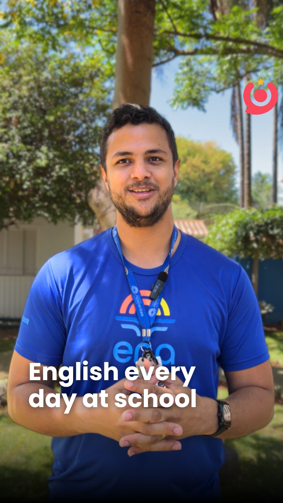 O professor Samuel, do @enamineiros, falou sobre a importância do inglês diário para a fluência dos alunos e como os recursos da Simple contribuem para isso. #SimpleEducation #VersoEducação #EscolaENA #EducandárioNascentesdoAraguaia #ProgramaBilíngue