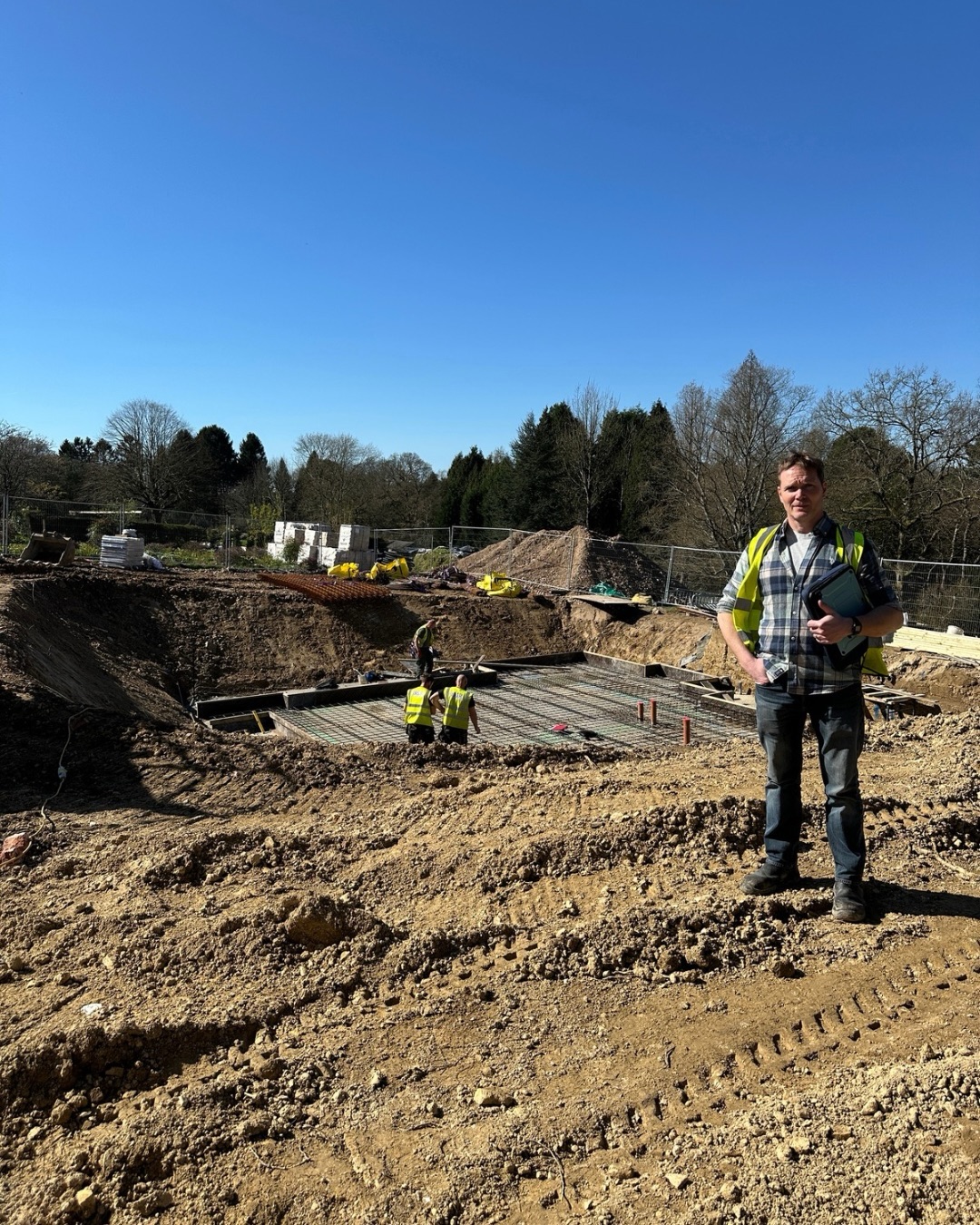 Great site visit in the sunshine this week to one of our Sussex projects that we’re working on in close collaboration with architects @gould_baxter
The house has been taken down and the build is well underway, while the garden we started building and planting last summer is already taking shape. The pool and surrounding planting are in, so the client will move in to a garden that’s ready to enjoy.
The property already has a beautiful mature orchard area which is now full of daffodils!
As the house progresses, we’ll complete the terraces and planting in the areas closer to the home, creating a seamless transition between house and garden. It’s a pleasure working with the skilled @mcnaughtons_landscaping team to bring this all together.
⸻
ABOUT: Joe Perkins Design is a multi-award-winning landscape design consultancy, creating innovative outdoor spaces that celebrate the environment, wildlife, and biodiversity. Working across the UK and internationally, we partner with clients who share our passion for sustainable and visionary design. Discover more about our work at: www.joeperkinsdesign.com