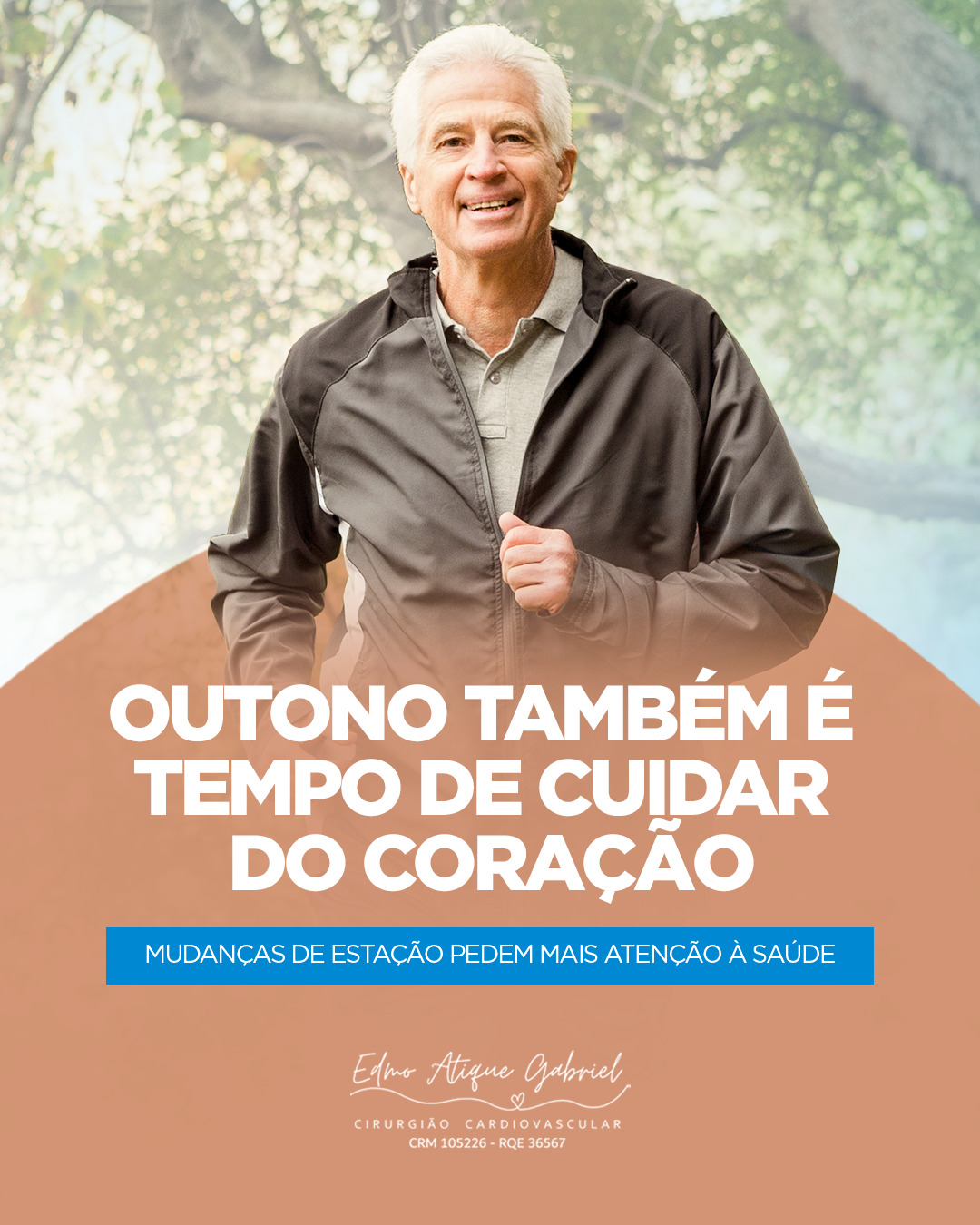 O outono chega trazendo temperaturas mais amenas, mas também alguns cuidados importantes com o coração. 🍁
Nessa época do ano, é comum haver variações na pressão arterial, maior incidência de infecções respiratórias e redução da prática de atividades físicas, fatores que podem impactar a saúde cardiovascular.
Manter uma alimentação equilibrada, continuar se movimentando, hidratar-se bem e seguir o acompanhamento médico fazem toda a diferença.
Cuidar do coração é um hábito que precisa estar presente em todas as estações.
🍂 Que este outono seja leve, saudável e com o coração bem cuidado.
#Outono #CoraçãoSaudável #SaúdeCardiovascular #Prevenção #CuideDoCoração #BemEstar #MudançaDeEstação #VidaSaudável