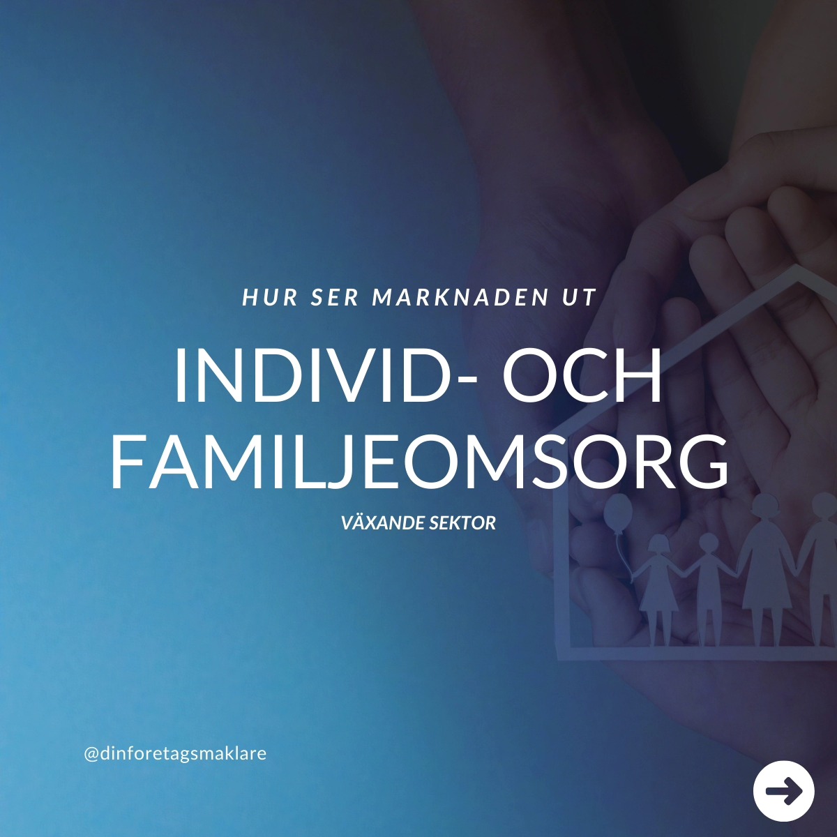 Individ- och familjeomsorgssektorn fortsätter att växa, med stark efterfrågan på privata tjänster.
Med en stadig ökning och ett växande behov finns stora möjligheter för nya investeringar och tillväxt. Kontakta oss för att veta mer om potentialen i denna blomstrande sektor.
Källa: Vårdföretagarna, "Individ- och familjeomsorg", Vård- och omsorgsfakta, hämtad den 10 januari 2025.