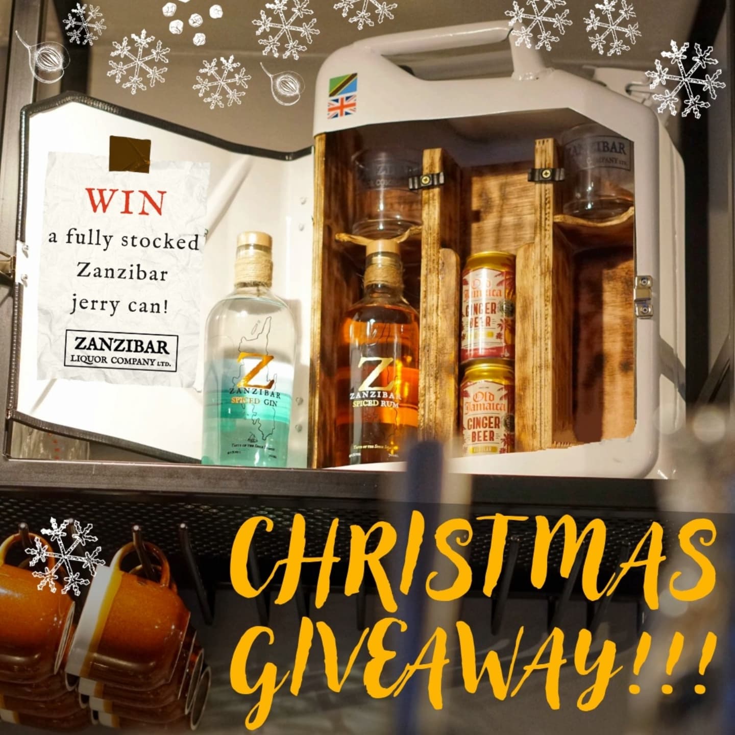 The Christmas Giveaway is back!!! 🎄🎁🔥
Our last Christmas giveaway was so popular, we thought we would have to come back with one even bigger and better than before. This time, we're giving away a fully stocked Zanzibar Jerry Can 🙌🏽🍹
That's a custom Zanzibar Jerry Can bar, with a bottle of Zanzibar Spiced Rum & Zanzibar Spiced Gin, 2 cans of mixer, and 2 branded glasses! 😮🥃
To enter, simply:
1️⃣ Like this post
2️⃣ Follow us on @zanzibarliquor
3️⃣ Tag two friends in the comments who could do with some Zanzibar Spice goodness 🌶️
Want an extra entry? Share the post on your story 🤝🏽
Spread the Christmas cheer, and may the spices be ever in your favour! 🔥🎄
Winner announced on the 20th December at 8pm GMT - Delivery should be just in time for Christmas! Good Luck! 🏆
If you are not the lucky winner - do not worry - we still have stock of our Spiced Rum & Gin on our website! Use the code XMAS10 for 10% off.
*Competition is only open to the UK market unfortunately - we will be running a competition in Zanzibar sometime soon!
**Winning Jerry Can may be a different colour to that pictured
#Christmasgiveaway #Zanzibarspices #tasteofthespiceislands #spicedsips #spiced #spicedrum #giveaway #ukgiveaway #christmasprize #christmascheer #christmas #zanzibar #ukrum #cocktails #jerrycan #minibar #christmastreat #jerrycanbar