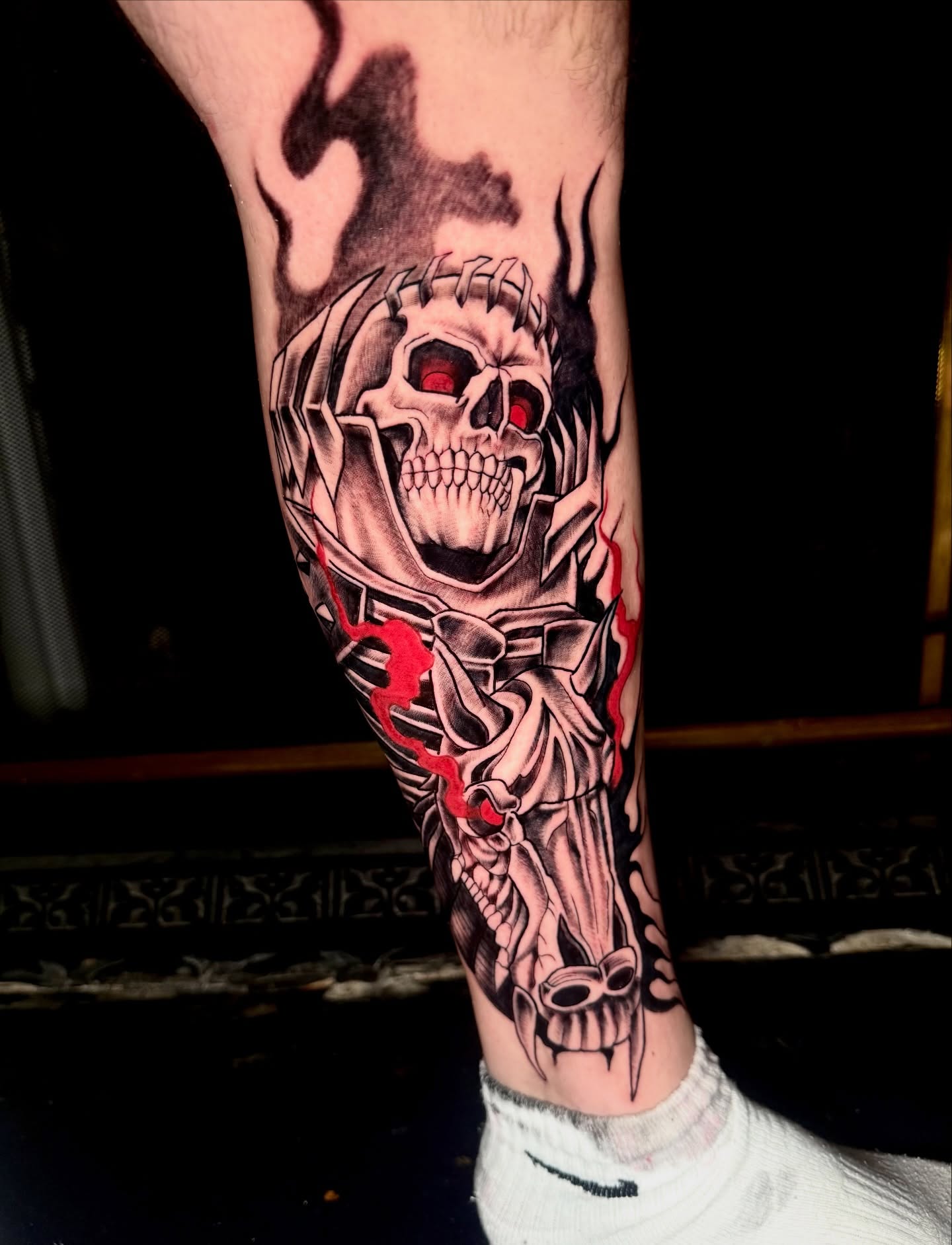 The Skull Knight from Berserk on Alex’s Berserk themed anime leg we are currently working on . Thanks bro, always a good time!
Tattoo time 4 hours
Done at @tanuki
NOW TAKING BOOKINGS!!!
Please email me at tom.rattle@hotmail.com
With your idea, rough size and placement, any reference images you may have, days that work best for you, a contact number!
#tattoo #melbournetattoo #melbournetattoos #melbournetattooist #melbournetattooartist