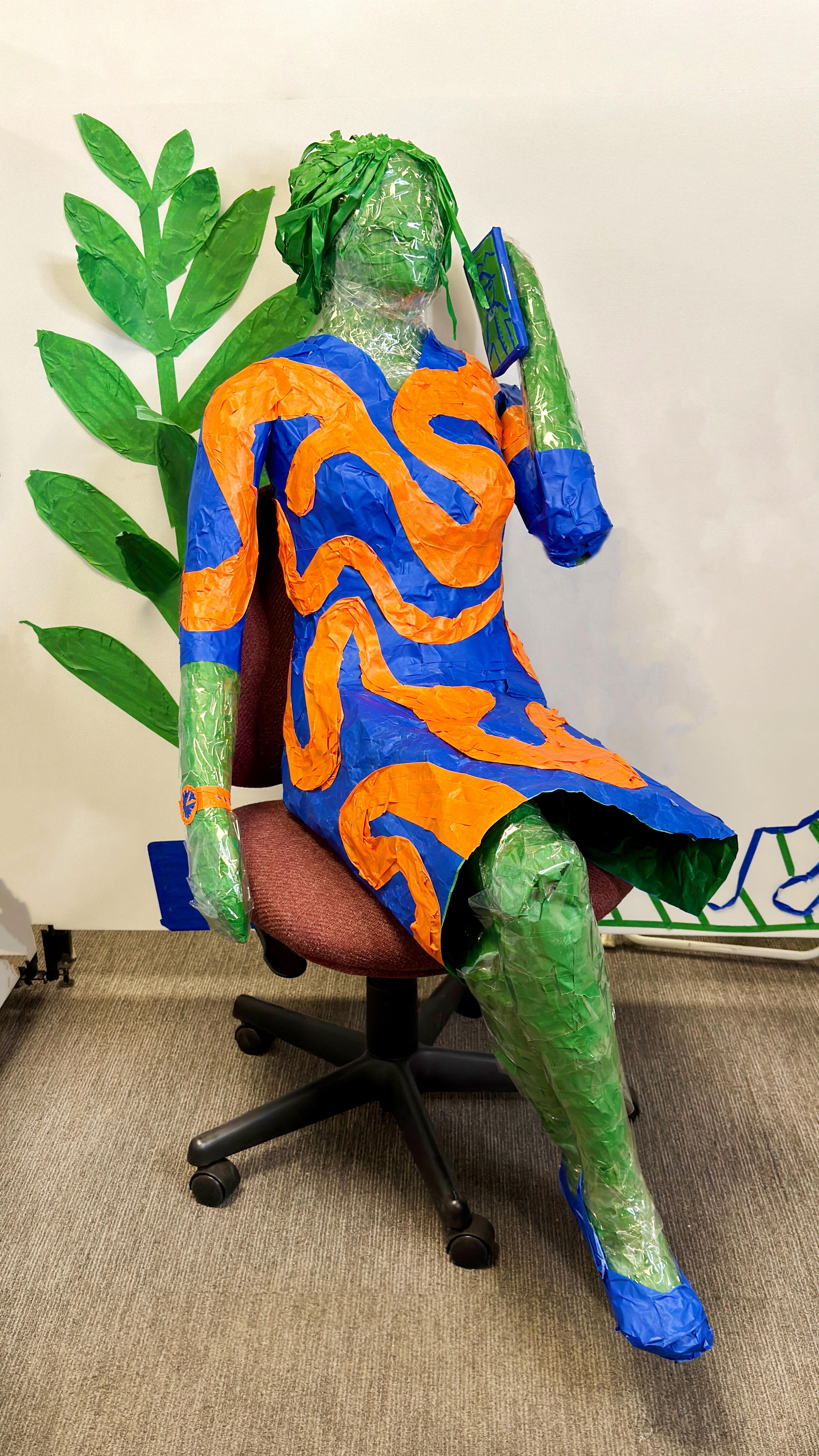 Day 1 of Tape Art Mega Corp was a blast. New employees are transforming an empty shell of an office into a workplace we can all be proud of. Come to the Brattleboro Museum and Art Center this week to get a “job”.
#tapeart #getajob #hiring #cubiclelife