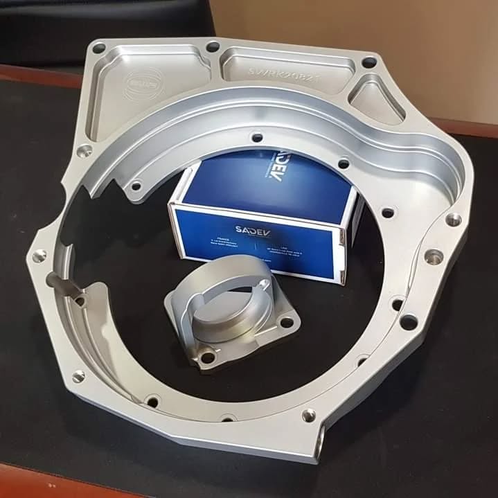 🏁SWR's bellhousing and intermediate carrier for the Honda K20 engine with a Sadev ST82-14🏁
Designed, machined and finished in-house, SWR are specialists at engine-to-gearbox assemblies. Our arsenal includes 3D CAD, 3D laser scanners, 4-axis CNC machines and vapour blasting facilities to produced the highest quality parts.
If you have an assembly you need putting together, please feel free to contact us, we will always be happy to help!
#swrmotorsport #gearbox #transmission #motorsport #engineering #DesignandEngineering #racing #machining #aluminium #motorsports #cnc #design #cncmachining #competition #aquablast #Sadev #hondak20 #hondak24 #CAD