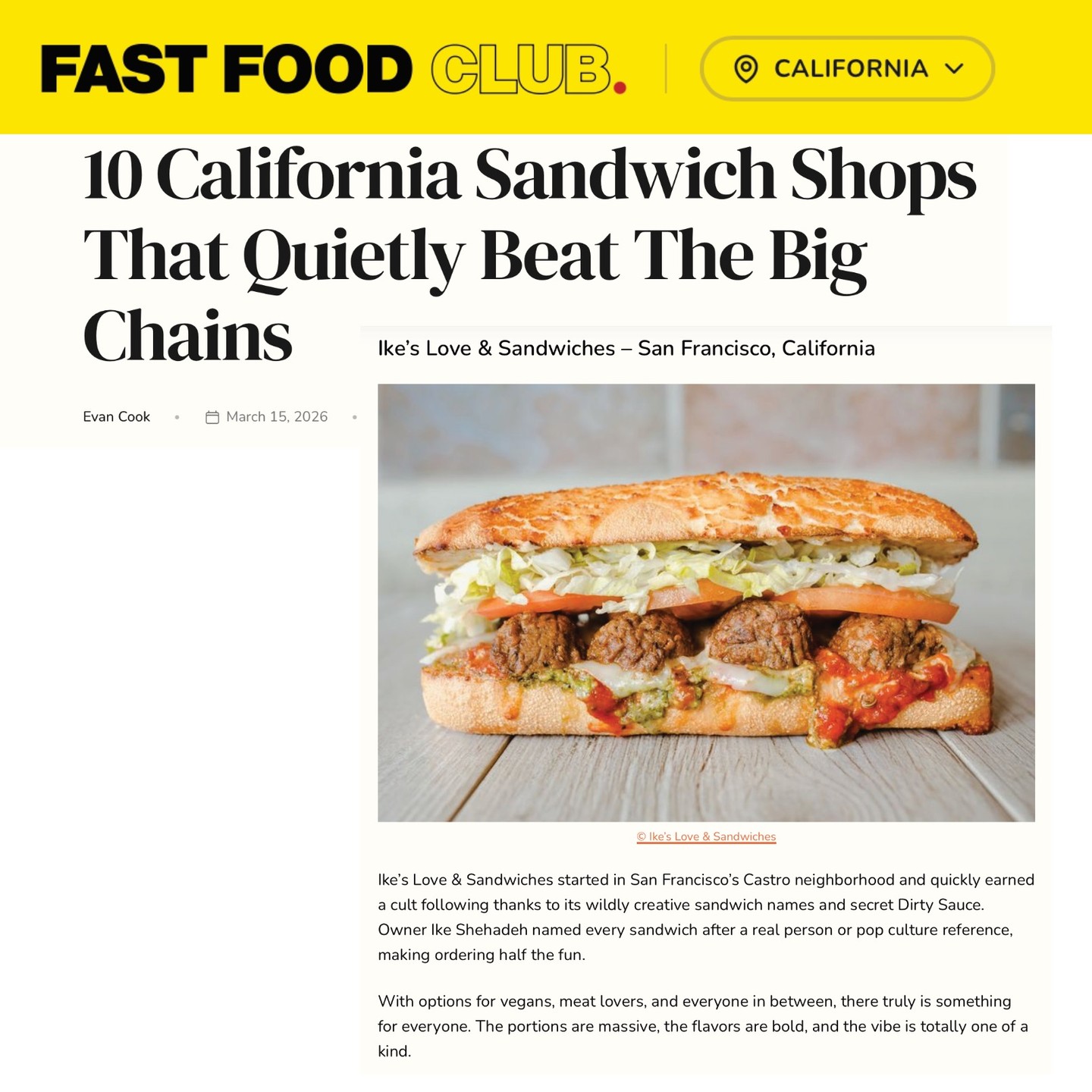 We see you Ike's and we agree! 🤩 #tenantrep #ikesloveandsandwiches #retailrealestate #retailwest