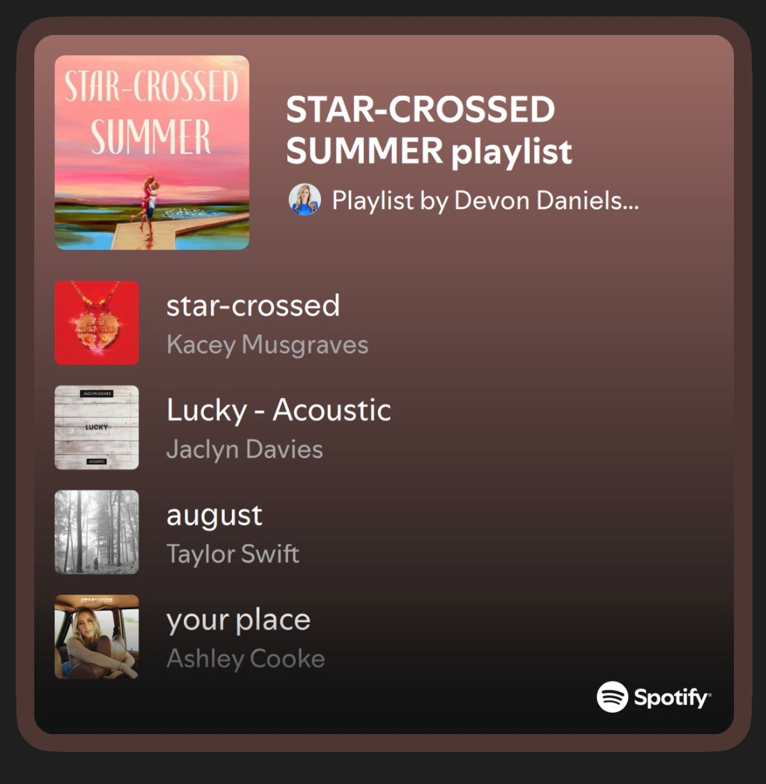 Did you know every book I write has a soundtrack? 🎶 It’s how I get into the right headspace and pull out all the emotions I need to write those intense, heart-in-your-throat moments. Some of the songs on my SCS playlist served as inspiration, while others actually found their way onto the page. 👀
If you love a moody, nostalgic summer soundtrack with serious second chance vibes, hit the Spotify icon in my Linktree 🎧 (you’ll also find playlists for THE ROM CON and MEET YOU IN THE MIDDLE, too).
Now tell me: are you a book playlist person? 🎵
#starcrossedsummer #beachreads #beachbooks #summerreading #romancebooks
