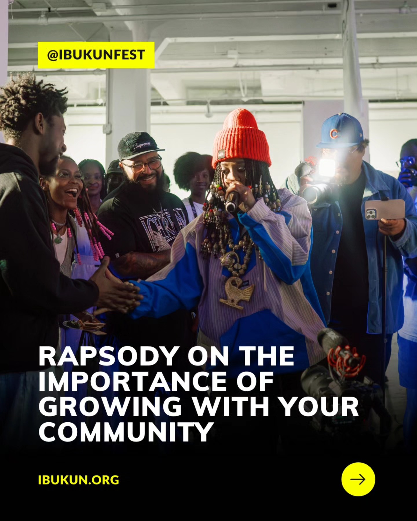 @rapsody shares the importance of valuing the community you have and growing with them to reach success.