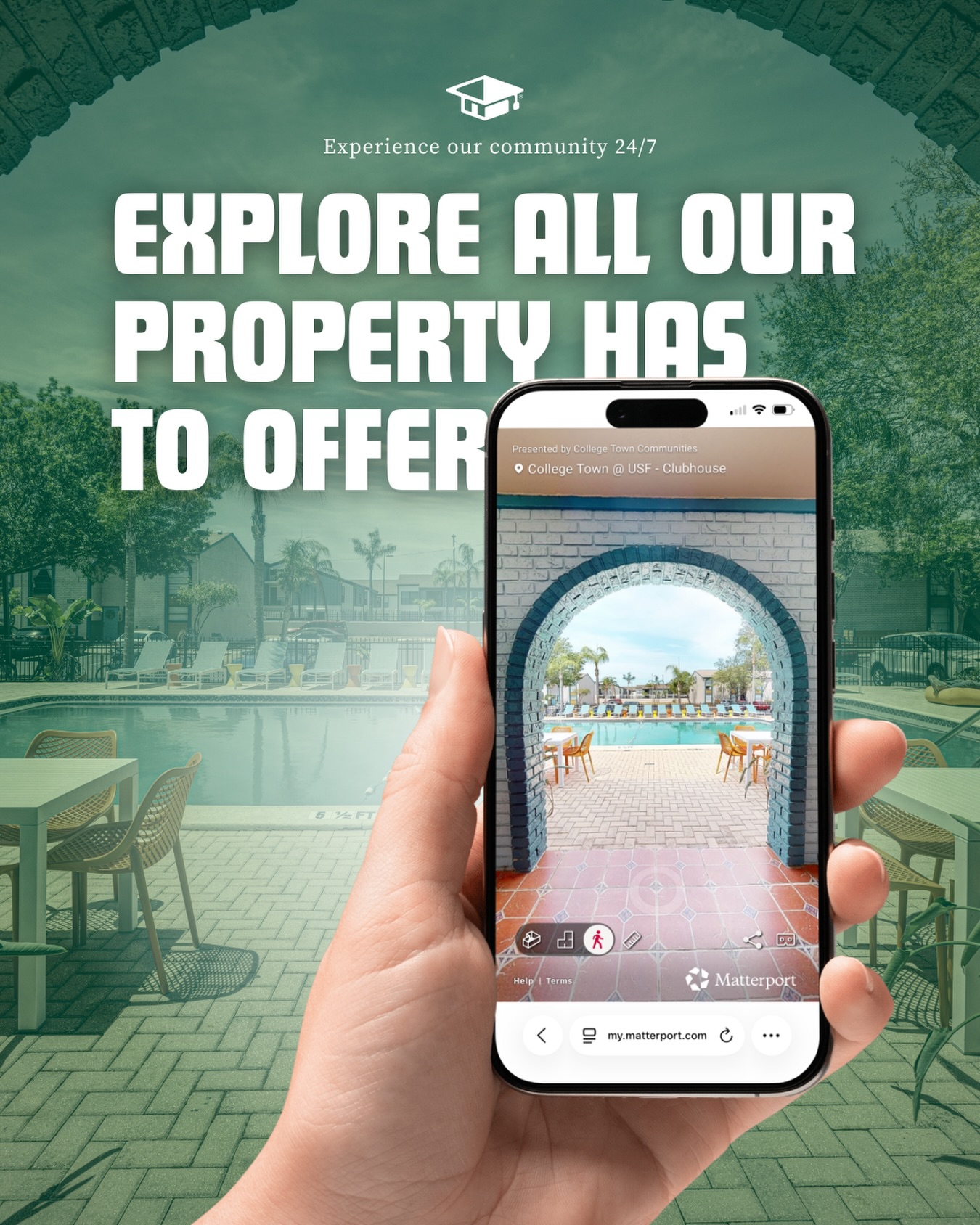 Plot twist! You can explore all our property has to offer, any day, any time! 🕒
Experience our community 24/7.
See the link on our story to start! 👉🔗
#CollegeTownCommunities #LiveWithin #VirtualTour