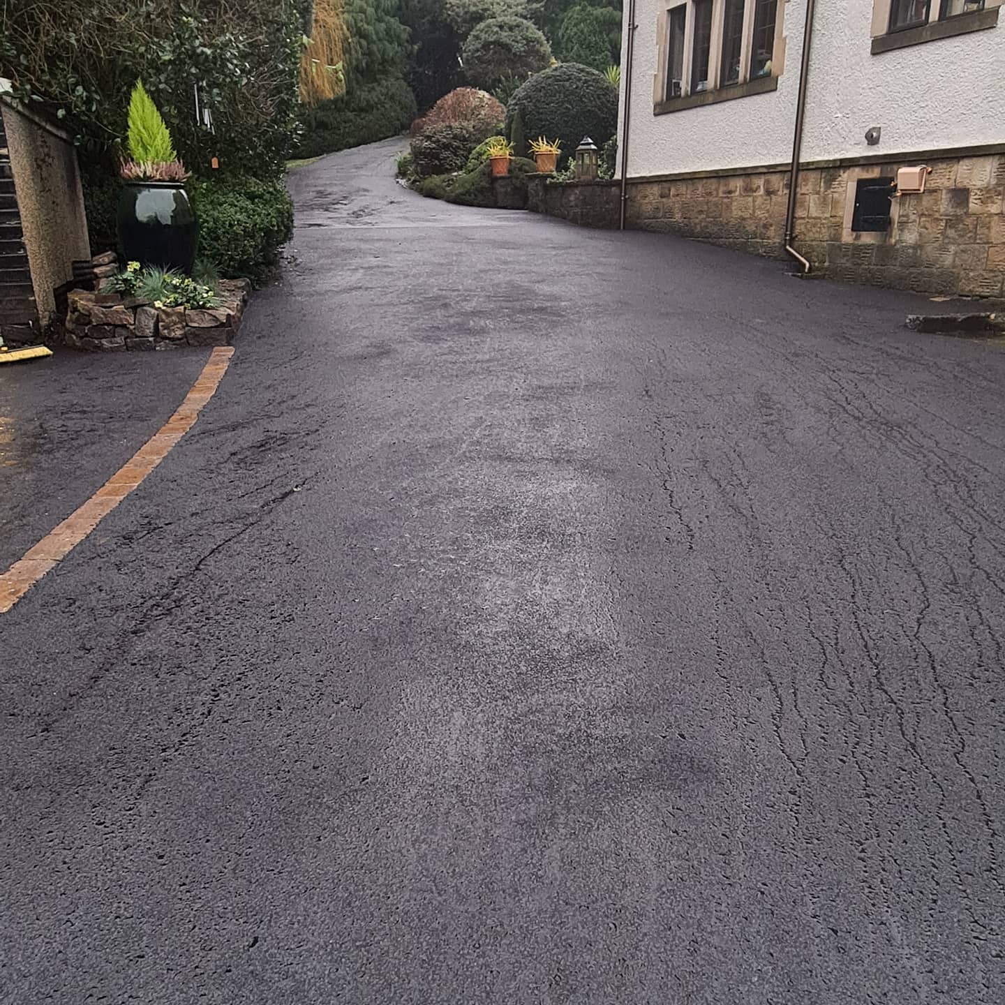 A recent driveway resurface in Ilkley.