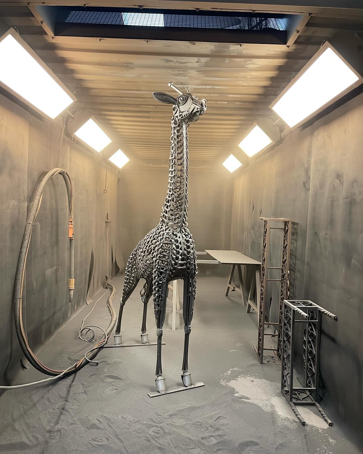 Something a little different…
The customer wanted this incredible sculpture to be gently blasted, keeping some of the colour and scale on the metal - this is where @acblastsolutions came in, using chilled iron grit to perfectly prep this job.
Next it was back to us for a clear lacquer, sealing the metal from the elements, but allowing all of the metals character to show through.
Safe to say we’re pretty happy with how this one turned out 👌
#powdercoating #powder #shotblast #sculpture