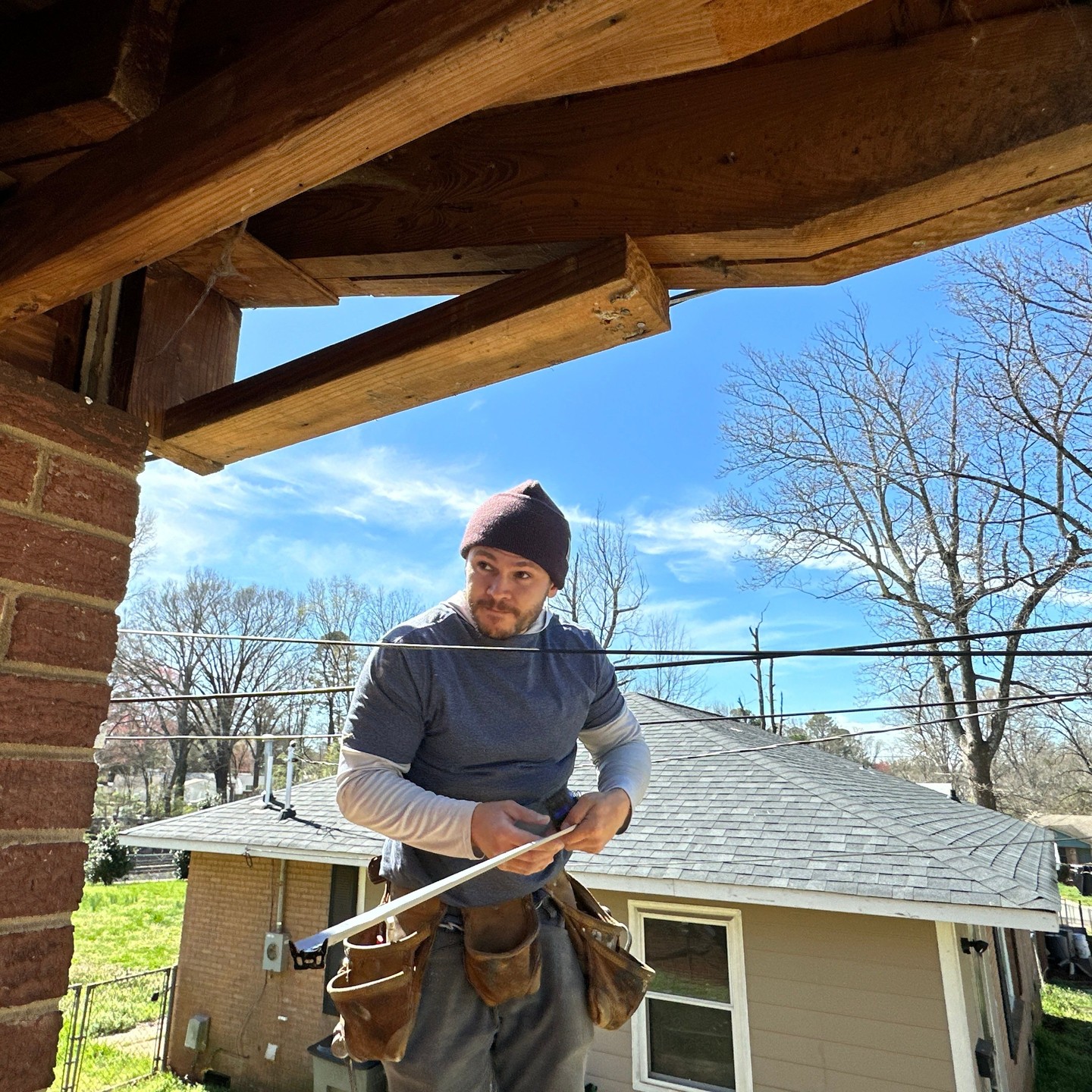 Fascia, soffit, gutters and roof replacement! This was a fun project! The guys had a great time working this mini remodel / project and the customer is satisfied!
