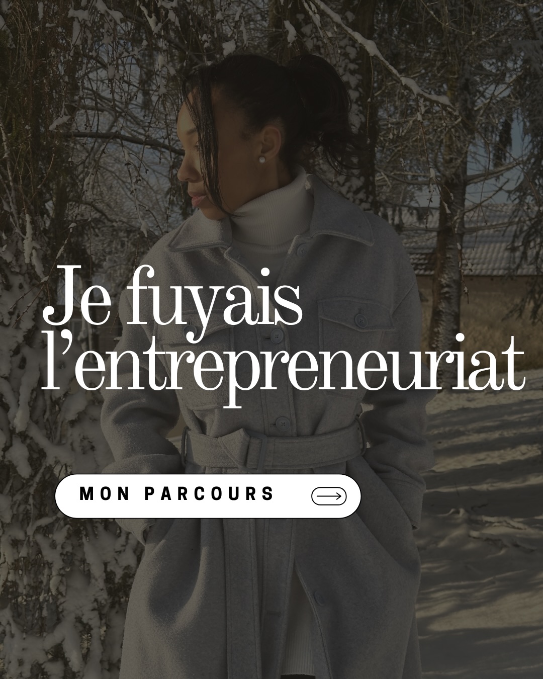 **Je fuyais l’entrepreneuriat**
Dans une société qui met beaucoup en avant la notion d’entreprendre, je faisais partie de ceux qui faisaient tout pour la fuir.
Je voulais le parcours classique, études, trouver un bel emplois et être épanouie.
Je me pensais trop jeune pour entreprendre, pas assez qualifié, pas assez d’expérience.
Je ne voulais pas la charge mentale d’un chef d’entreprise, j’avais une vision pessimiste dès qu’on osait aborder le sujet.
Alors que tout était déjà là en moi…
Il fallait régler ce conflit intérieur, briser ce mur de la peur et se lever.
Assumer de courir mon propre couloir
Et de peindre ma propre toile
Finalement ce que je fuyais ce n’était pas l’entrepreneuriat, c’était moi.
Faire ce face à face avec moi dans des situations nouvelles, hors de ma zone de confort, en terre inconnu, sans savoir où est ce que ça allait me conduire véritablement.
Parfois on a RDV avec ce qui nous fait le plus peur
Pour que notre confiance et notre estime de soi puissent grandir.