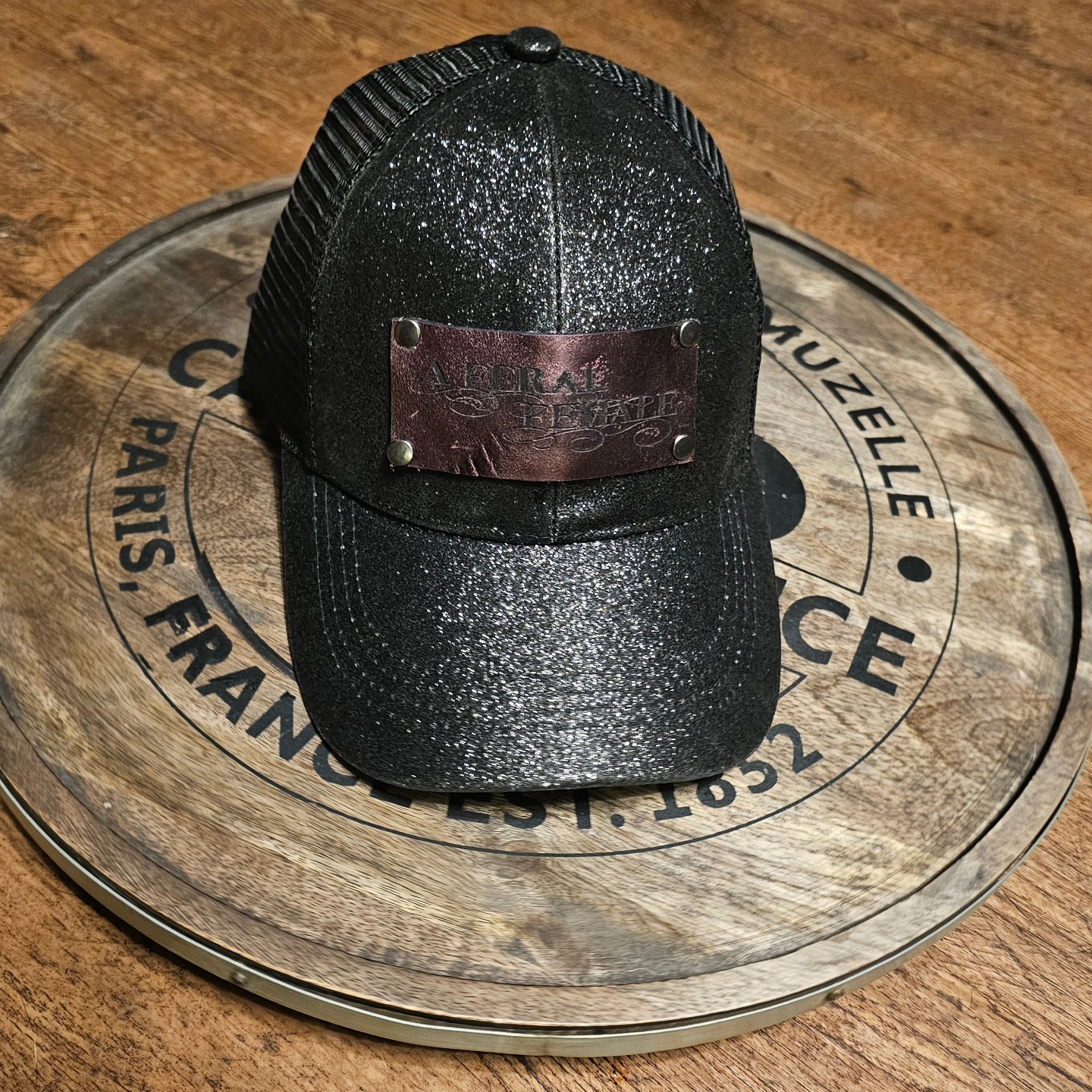 Logo hat for #aferalfemale
#customleathersplus #LeatherHatPatch