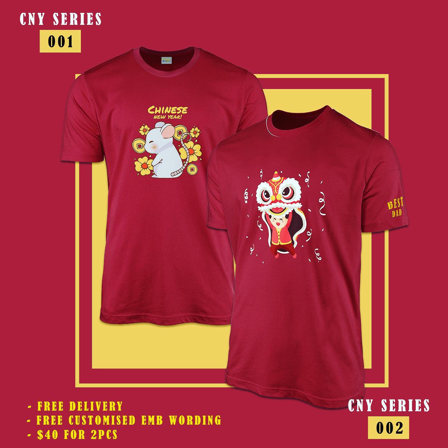 👨👩👧👦Dazzle your Family Sprit in this CNY with our family tee collection 🍊🍊
.
.
DM our inbox or whatsapp us @ 9158 0054 to purchase.
Last PreOrder: 13/01/2020
.
#wakiliworld #familygoals #familyshirts #cny