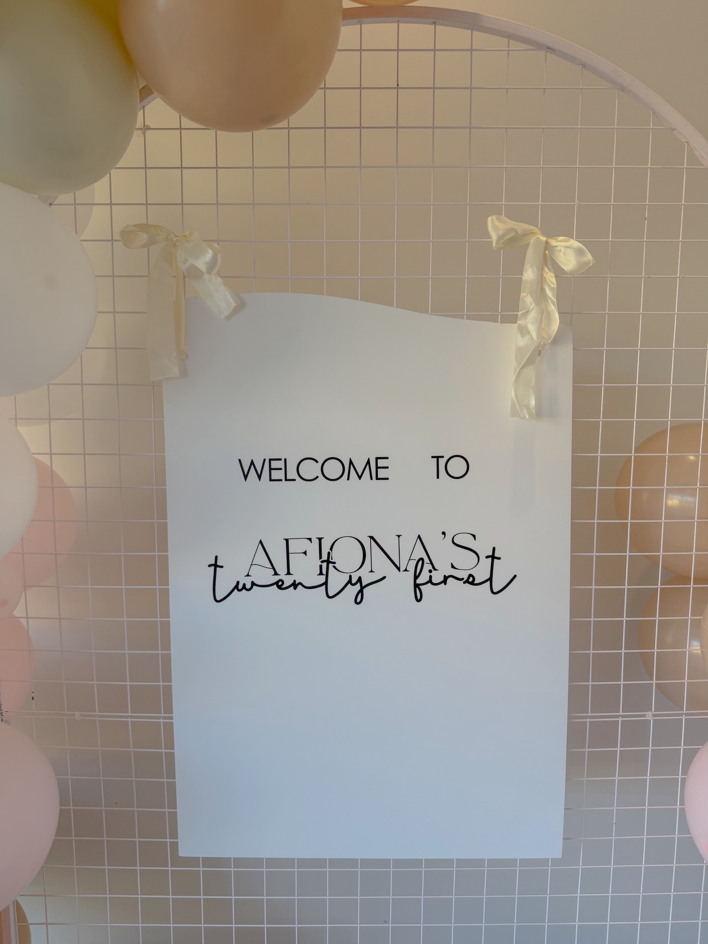 Custom signage to match your event ✨
Soft and delicate but with main character energy.
DM us to book in your next event 💌