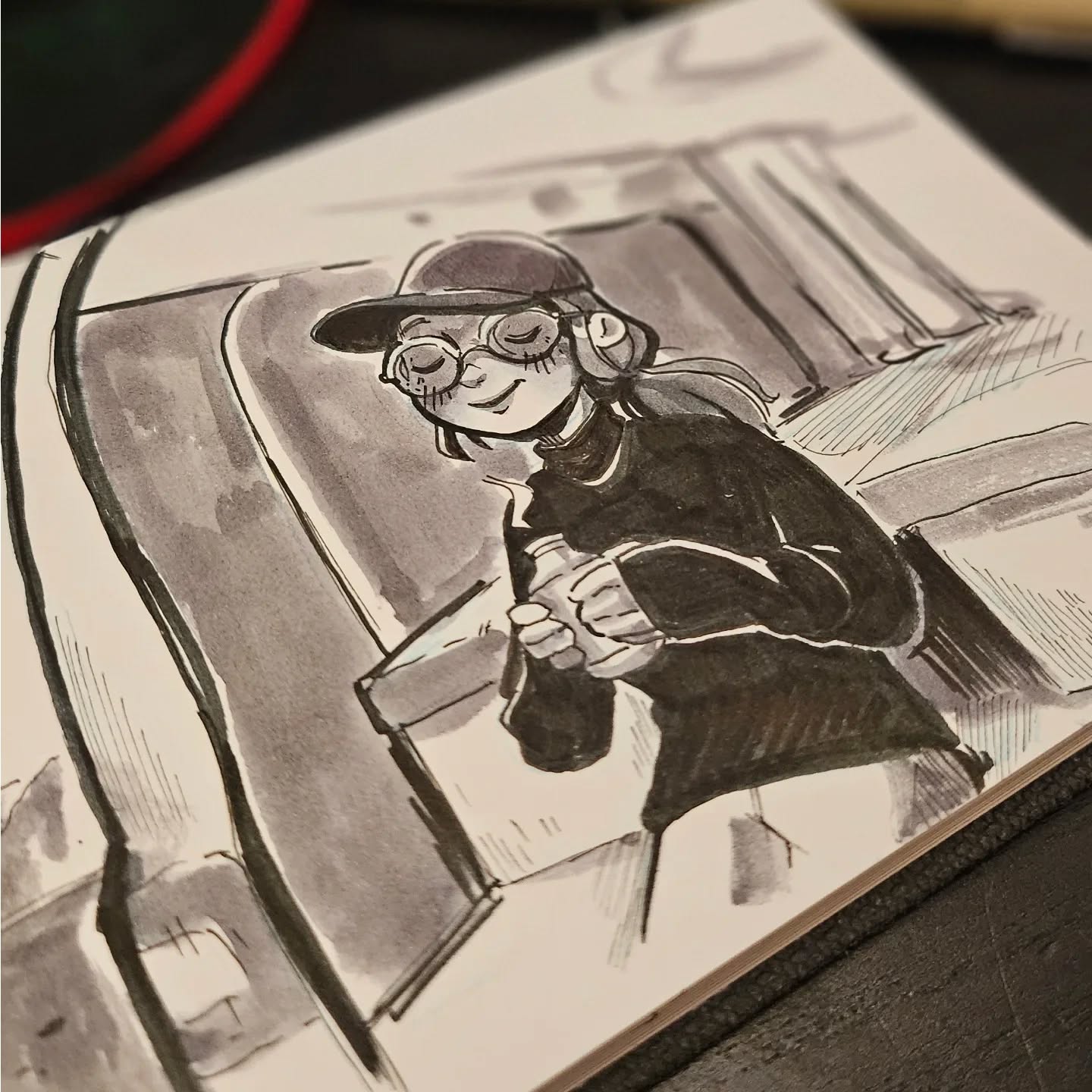 Inktober No. 9: SUN
We're embarking on a three-week camping adventure through Tohoku soon (Northern Honshu, Japan's largest island)! 🇯🇵🏔️ I'm also taking on the "Inktober" challenge, where I'll create a daily drawing based on an official prompt list! 🎨✍️
I always protect my skin from the sun, but then can't resist to puttinh my face out into the sun anyway.
#Inktober #Inktober2024 #Inktober2024Sun #Inktober52 #InktoberSun #InktoberChallenge
@inktober