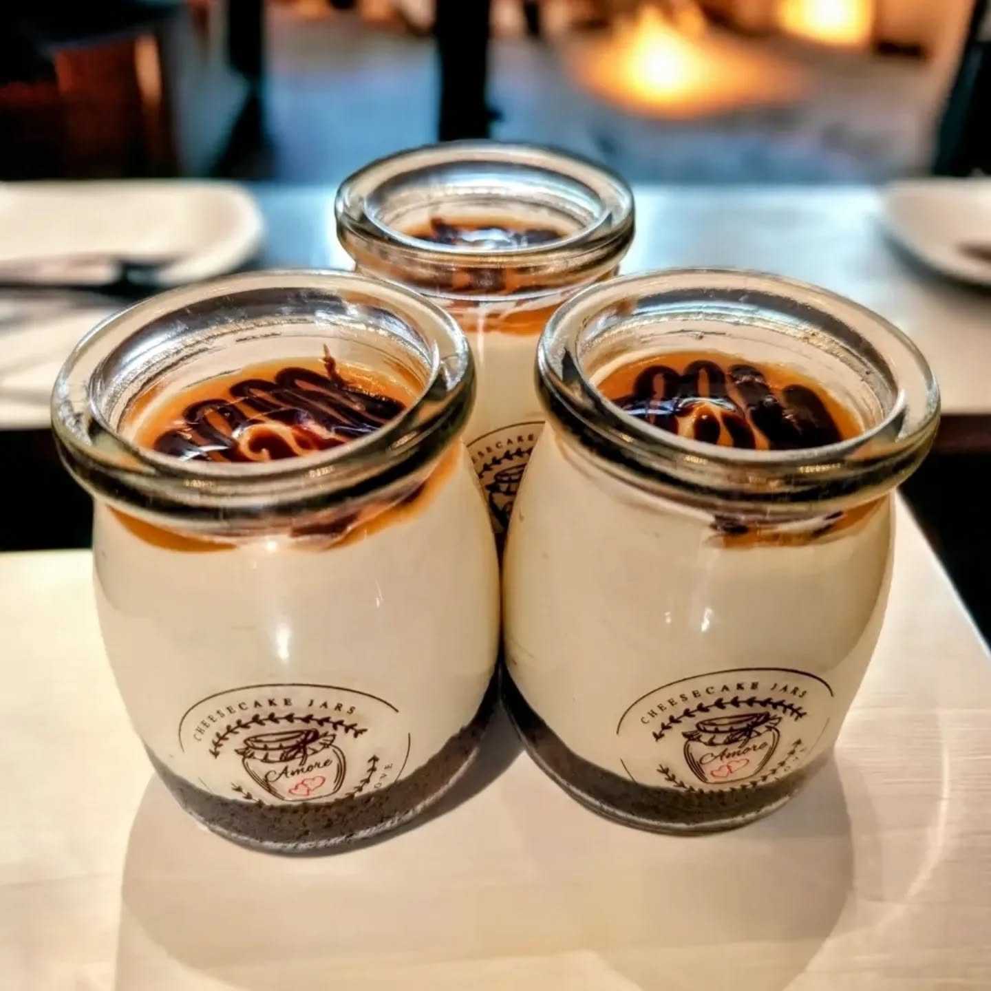 Irish Cream Cheesecake is now available for a limited time!
Chocolate crust with a decadence mascarpone Irish Cream cheesecake and topped with caramel and fudge. (Non alcoholic)
#irishcream #cheesecakejars #cheesecake #irishcreamcheesecake